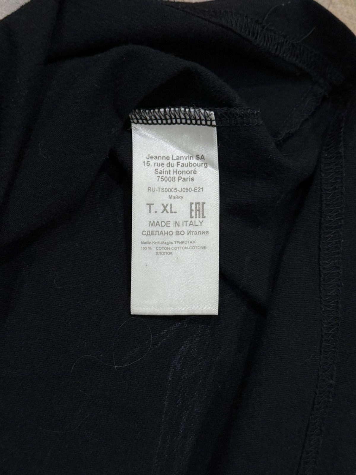 Gallery Dept. × Lanvin Gallery Dept x Lanvin French G Logo Black Tee Souvenir Paris Size US XL / EU 56 / 4 - 10 Thumbnail