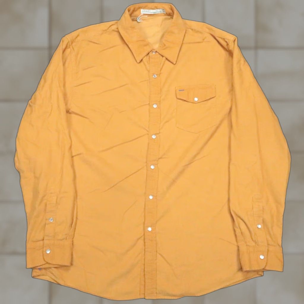 Vintage Criquet Shirt Mens 2XL XXL Brown Tan Corduroy Pearl Snap Long Sleeve Western Button-Up Casual Workwear Travel Size US XXL / EU 58 / 5 - 1 Thumbnail
