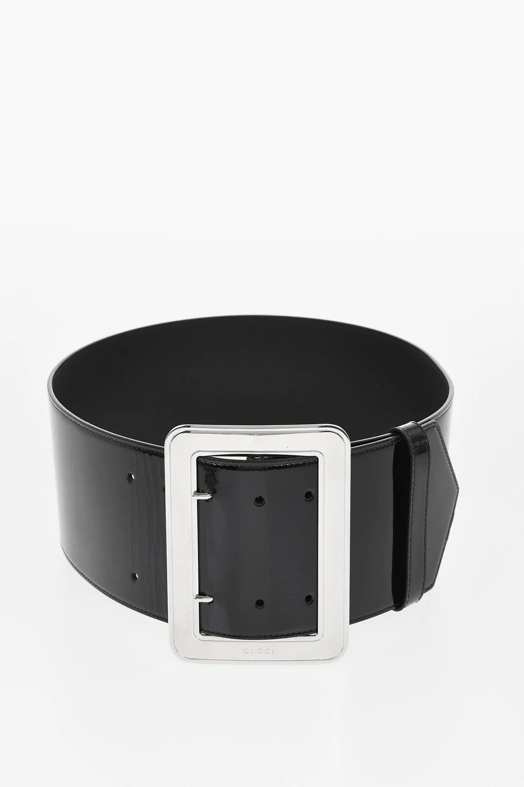 Gucci o1mm0326 Size: 80 / Maxi Patent Leather Belt in Black Size ONE SIZE - 2 Thumbnail
