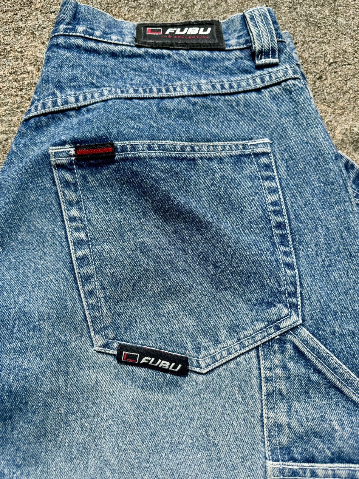 Fubu × Vintage 1990’s Vintage FUBU Baggy Y2K Hip Hop Denim Jeans Size US 34 / EU 50 - 3 Thumbnail