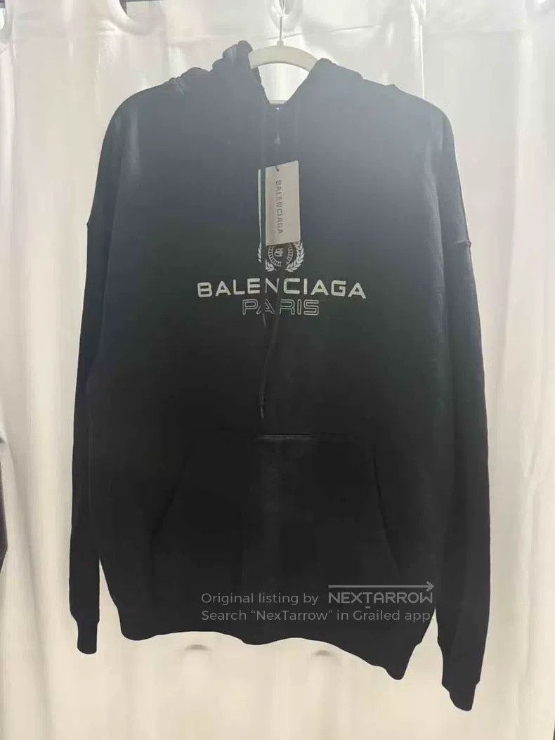 Balenciaga Black Glitter Wheat Ear Hoodie