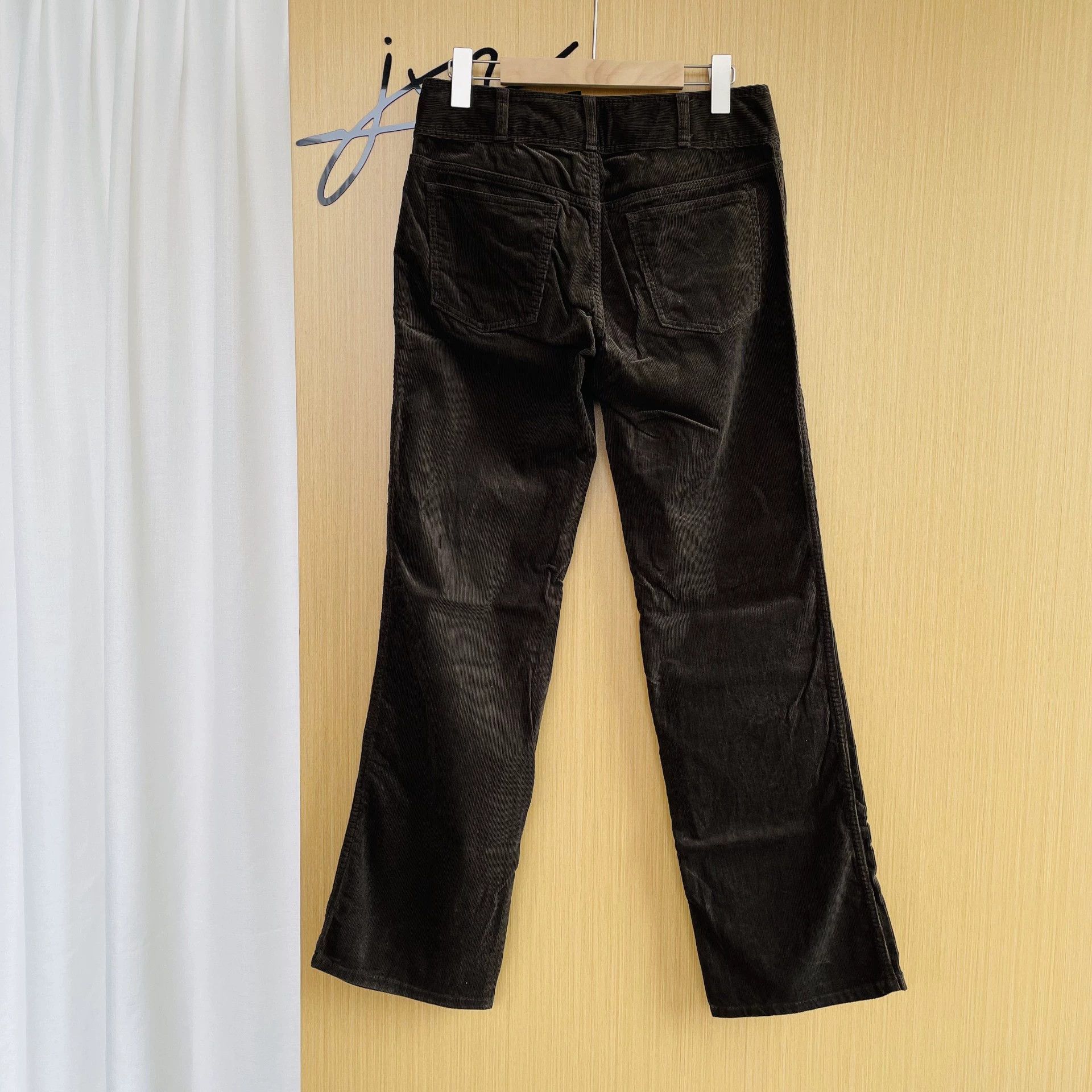 Celine CELINE 99 New Corduroy SL Pants Women's Brown 28 Zipper Belt Size 28" / US 6 / IT 42 - 2 Thumbnail