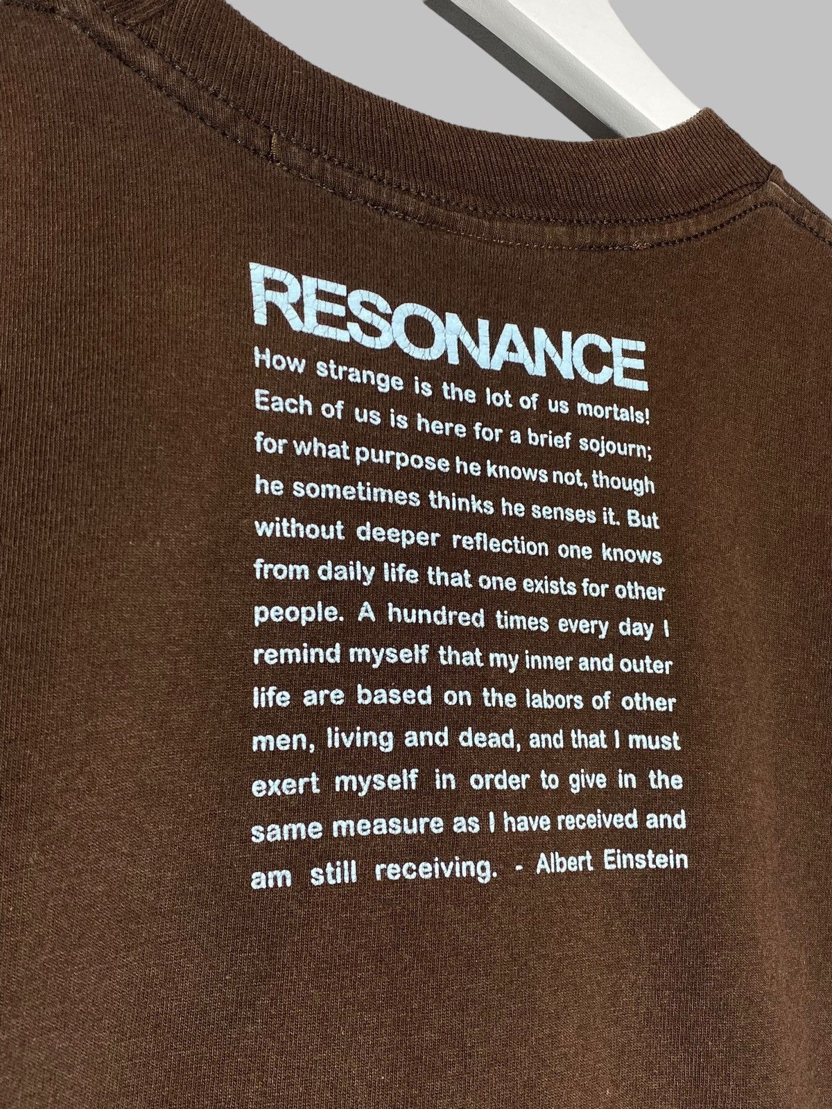 Vintage Vintage Resonance Einstein Graphic Tee USA Made Brown Size US S / EU 44-46 / 1 - 7 Thumbnail