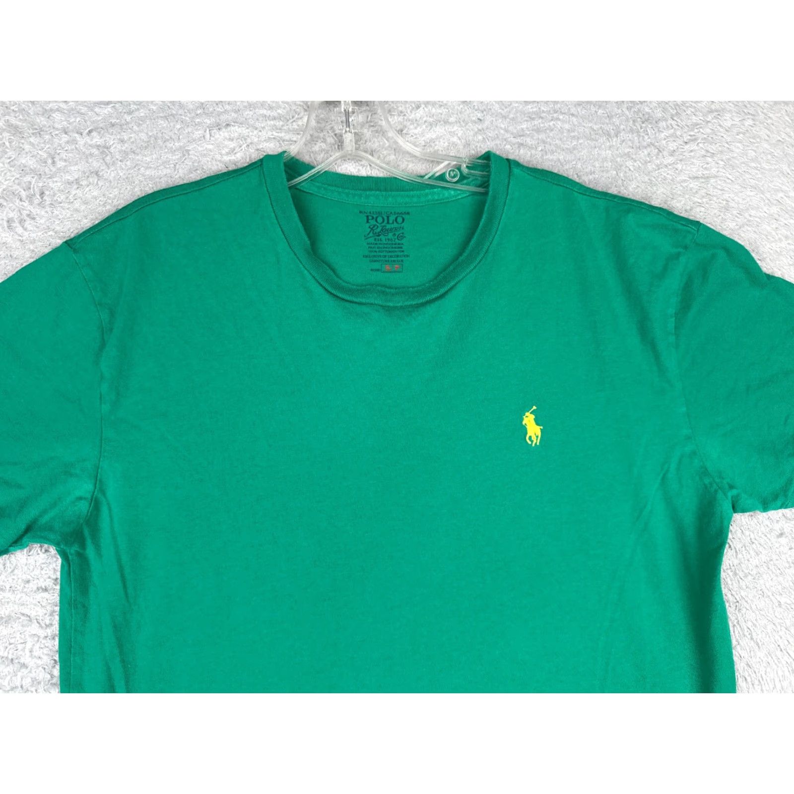 Ralph Lauren Polo Ralph Lauren Shirt Men Small Green Pony Crew Neck Short Sleeve Cotton Logo Embroidered Slim Fit Sports Classic Size US S / EU 44-46 / 1 - 4 Thumbnail