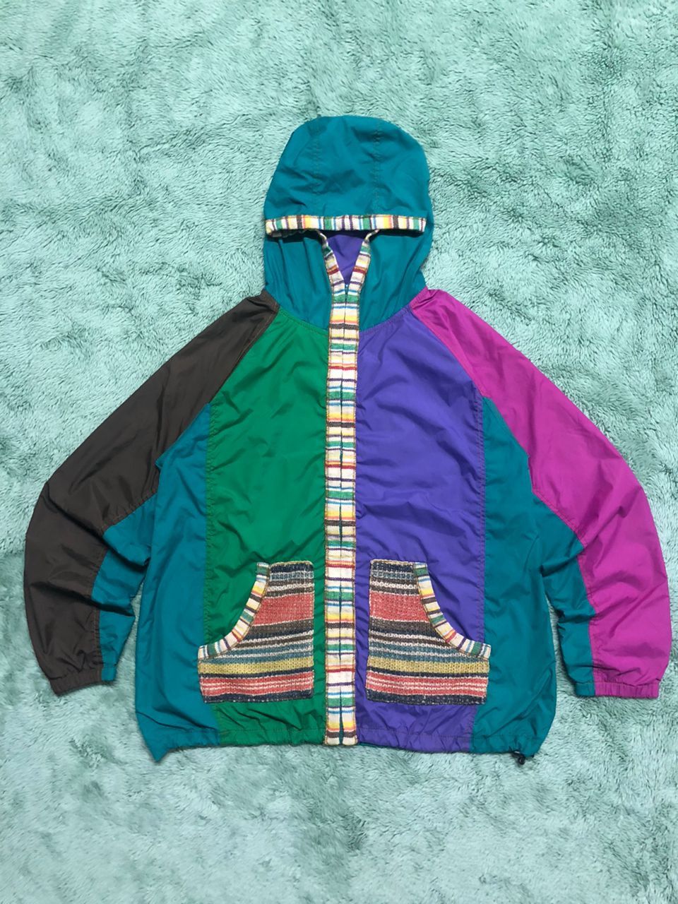 Japanese Brand JAPANESE BRAND ANTIBALISTIC MULTICOLOR LIGHT JACKET HOODIE Size US M / EU 48-50 / 2 - 1 Thumbnail