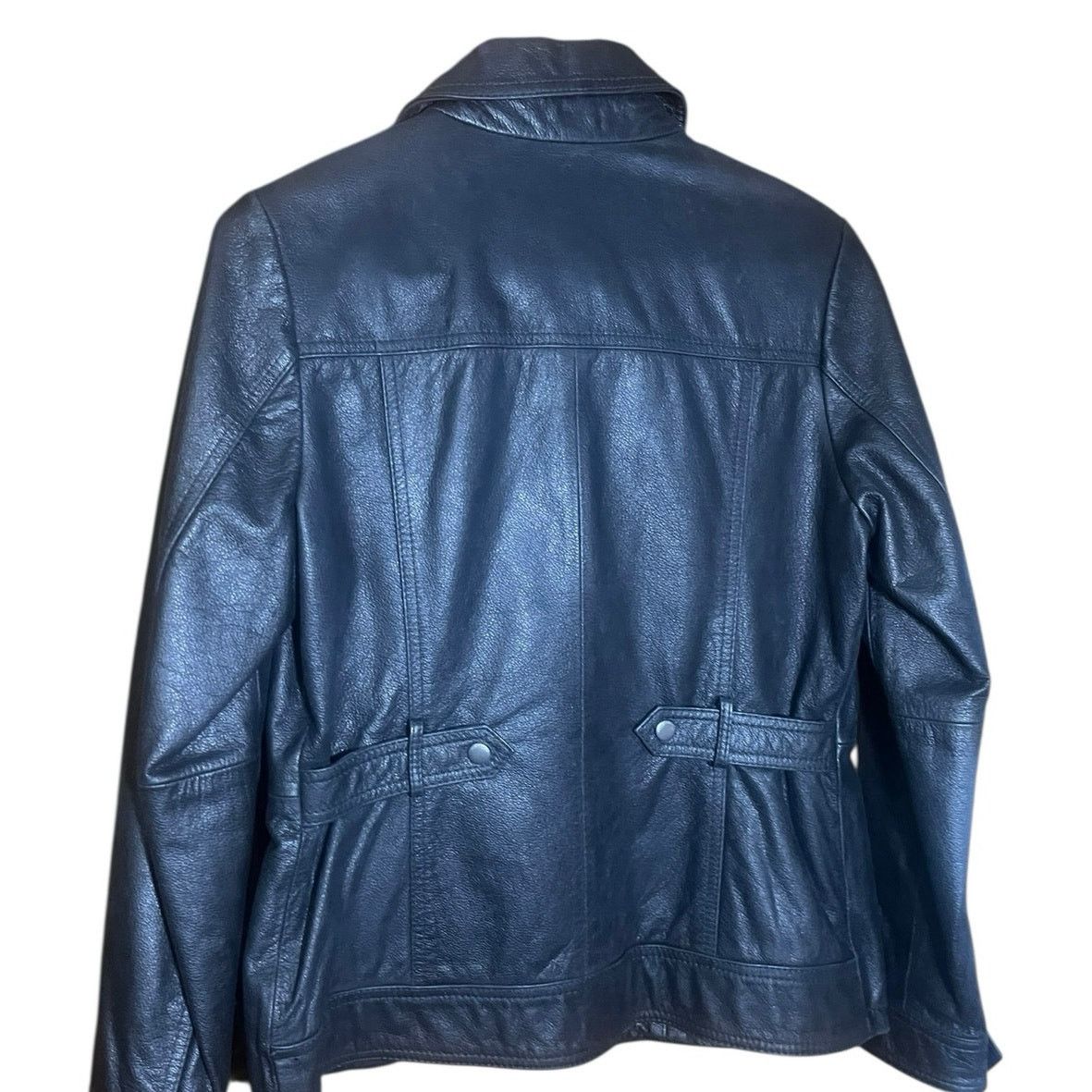 Eddie Bauer Vintage Eddie Bauer Black Leather Jacket Petite Medium Size M / US 6-8 / IT 42-44 - 3 Thumbnail