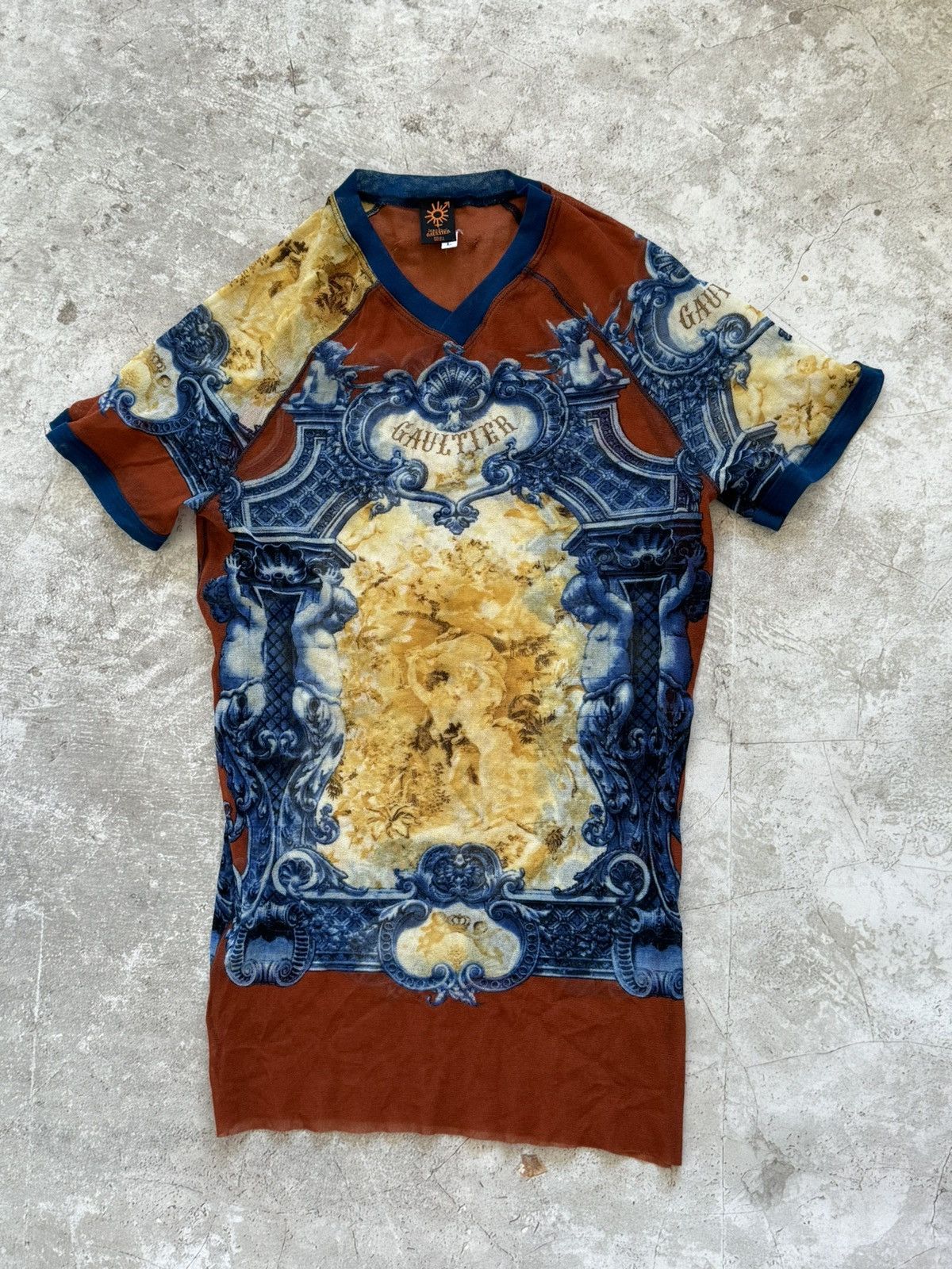 Jean Paul Gaultier Jean Paul Gaultier Soleil ss98 meshtop 90s 00s y2k Size L / US 10 / IT 46 - 1 Thumbnail
