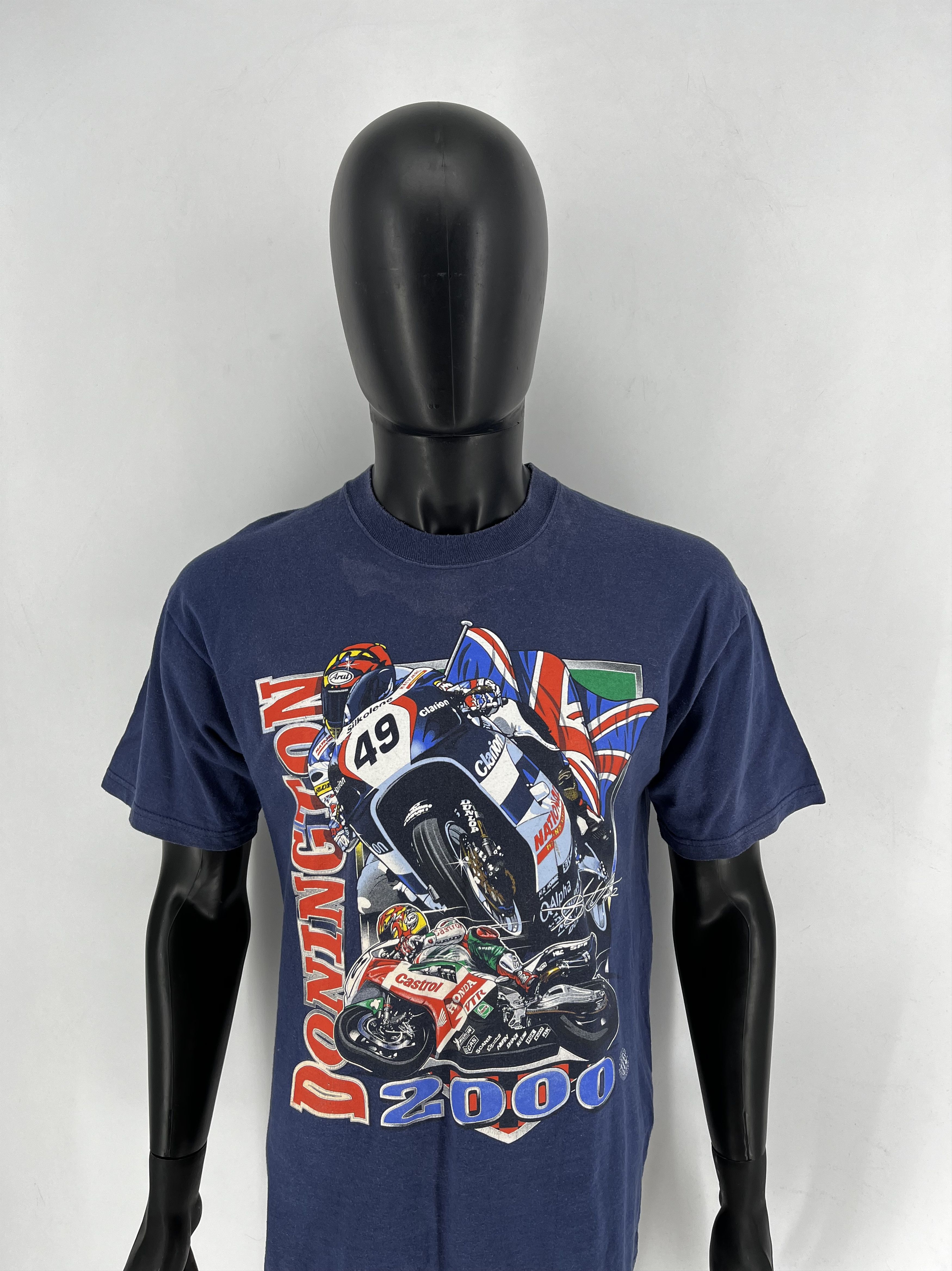 Vintage Vintage MotoGP Donington 2000 T-Shirt Screen Stars Racing Size US M / EU 48-50 / 2 - 5 Thumbnail