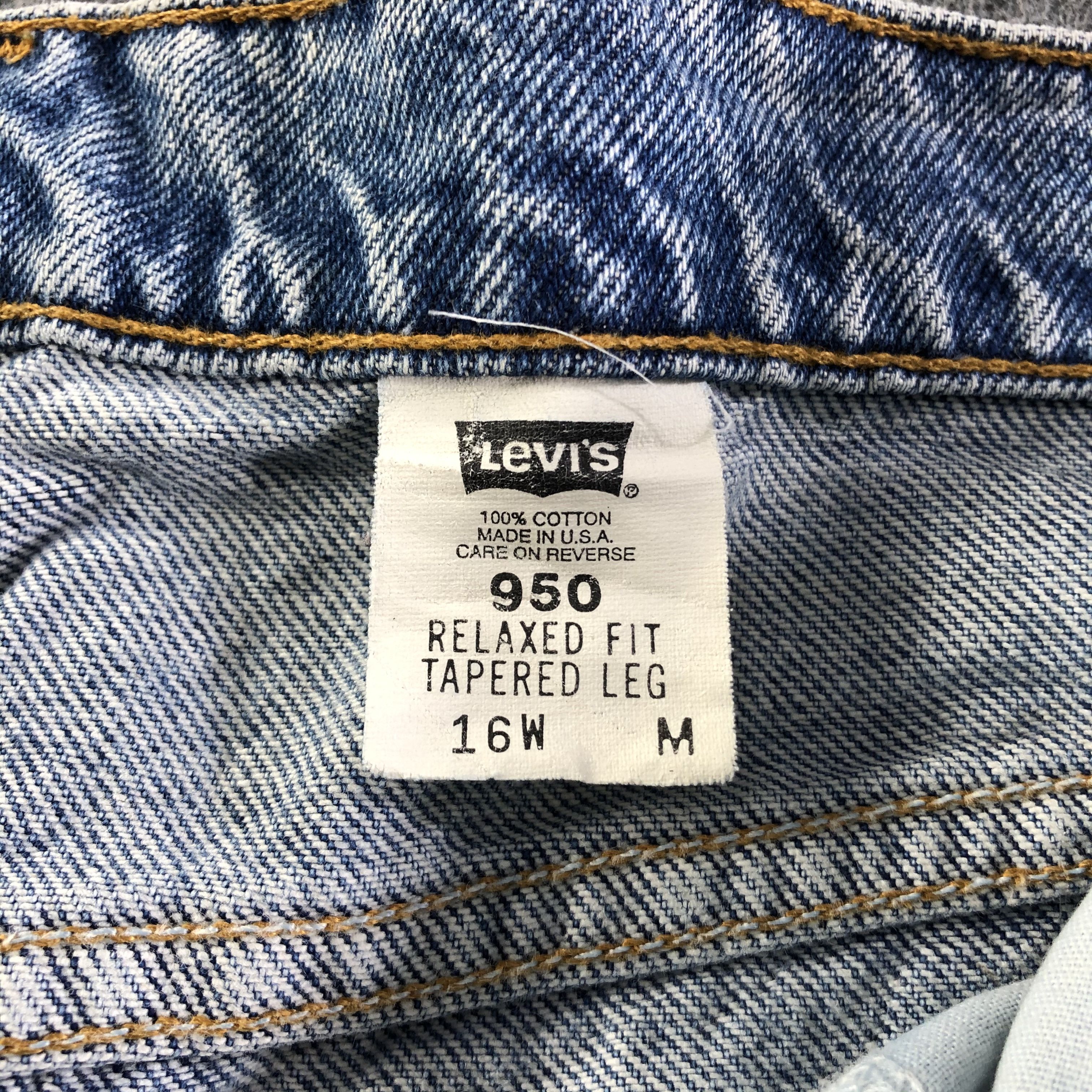 Levi's Vintage Blue Wash Levis Jeans-J4480 Size US 34 / EU 50 - 10 Thumbnail