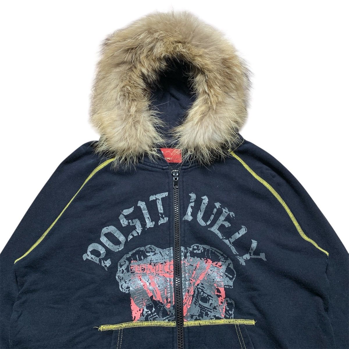 Japanese Brand Levis Strauss Faux Fur ifsix LGB Gothic Zip Hoodie Size US L / EU 52-54 / 3 - 2 Thumbnail