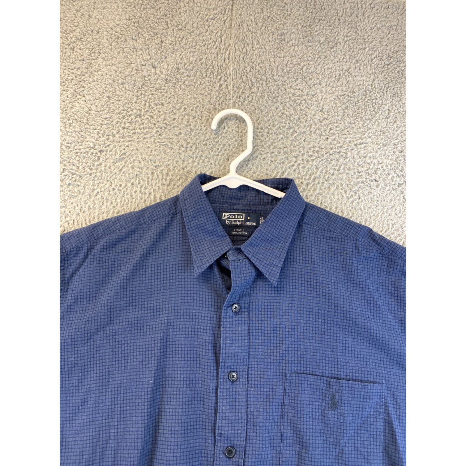 Polo Ralph Lauren VINTAGE Polo Ralph Lauren Shirt Adult XL Indigo Button-Up Casual Mens 80s 90s Classic Size US XL / EU 56 / 4 - 4 Thumbnail