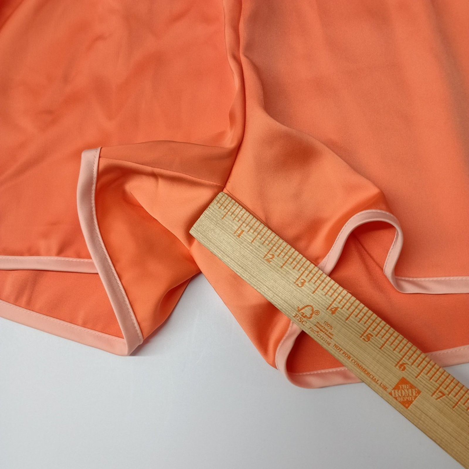 Adidas Adidas Women’s 3-Stripes Shorts Size XL Orange Pull On Size 34" / US 12 / IT 48 - 2 Thumbnail