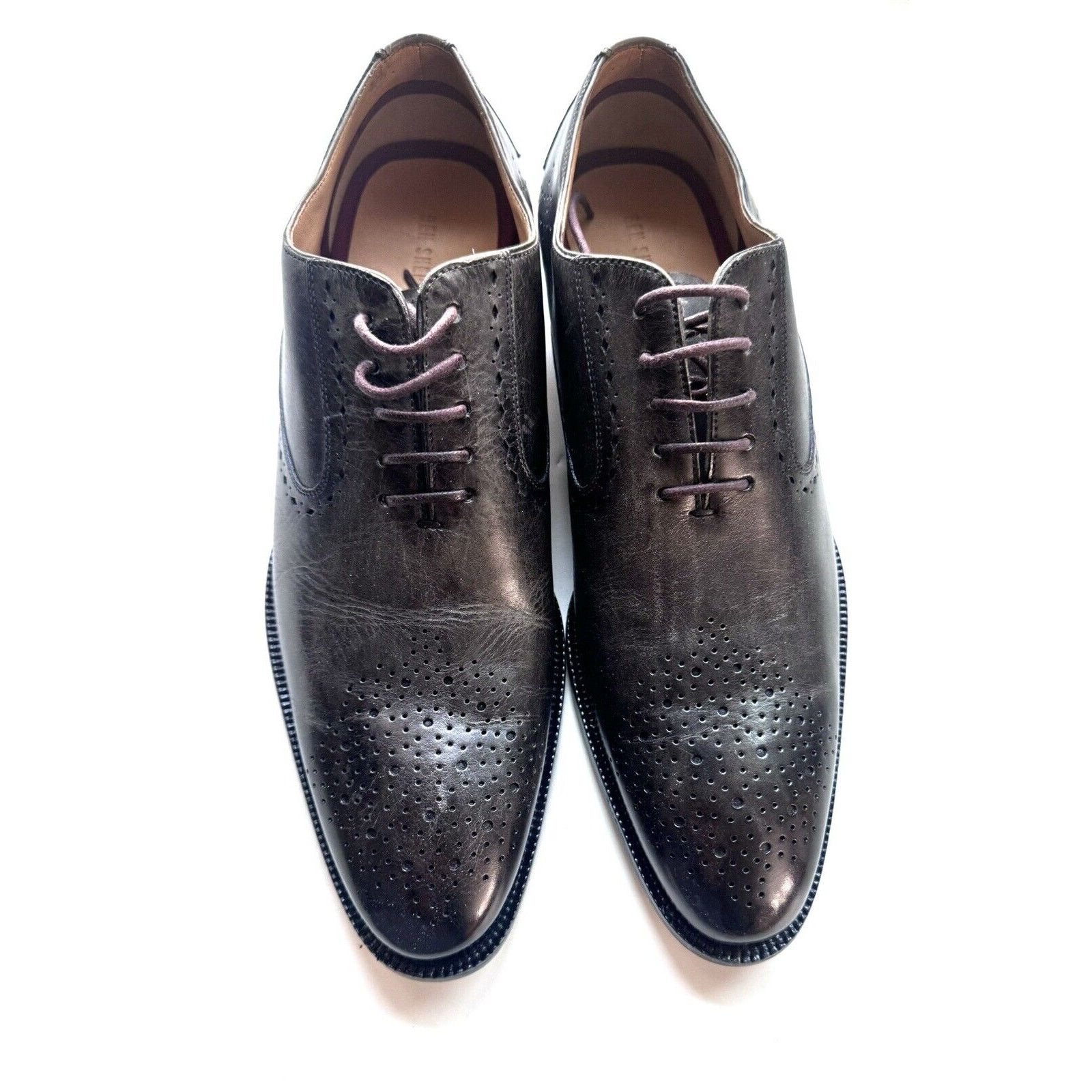 Ben Sherman BEN SHERMAN WINGTIP GREY OXFORD CLASSIC SHOES SZ 10 Size US 9 / EU 42 - 1 Thumbnail