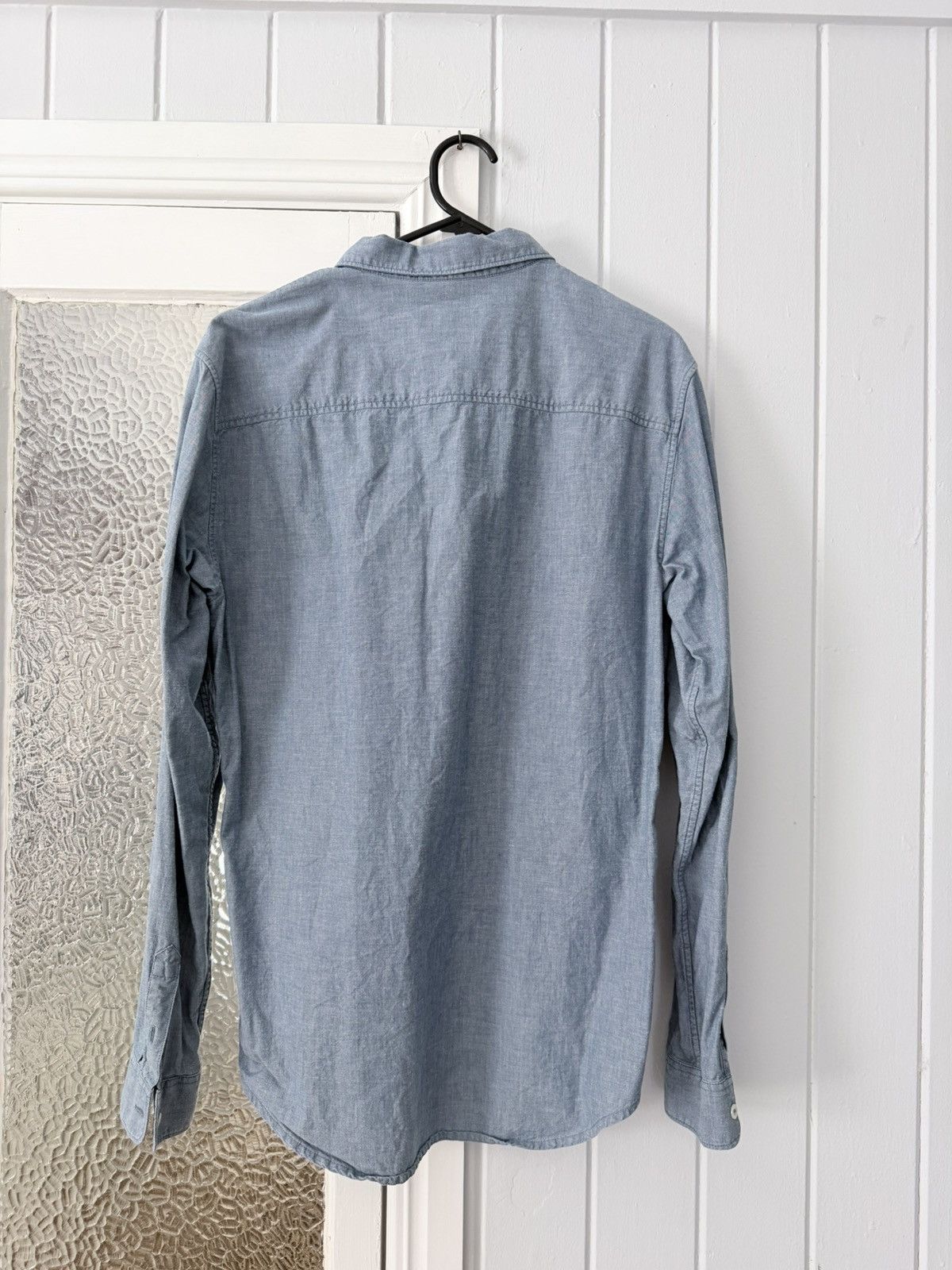 A.P.C. A.P.C. HECTOR LOGO CHAMBRAY SHIRT Size US M / EU 48-50 / 2 - 3 Thumbnail