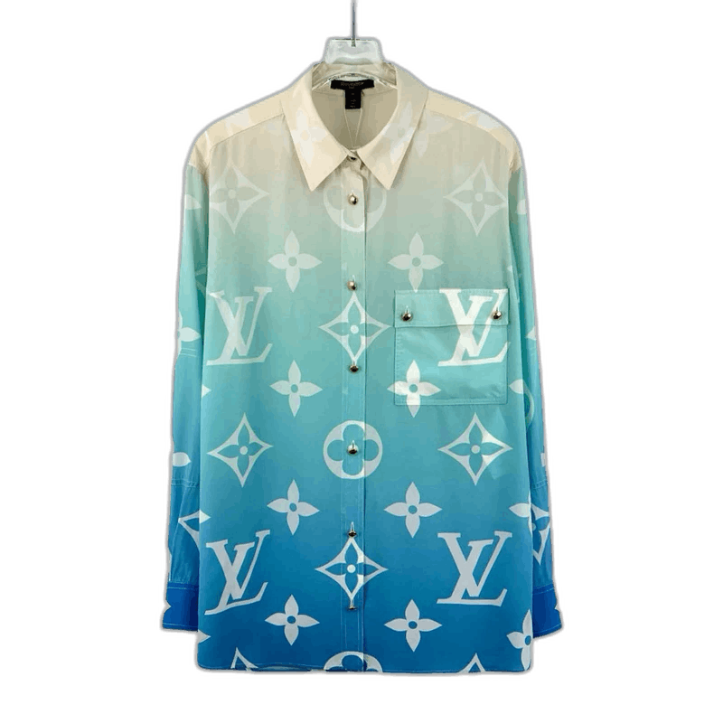 Louis Vuitton Louis Vuitton gradient logo long sleeve shirt Size US S / EU 44-46 / 1 - 1 Thumbnail