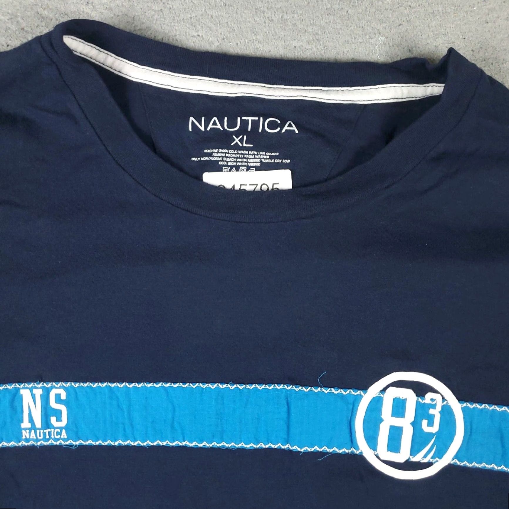 Nautica Nautica T Shirt Mens XL Blue Crew Neck Short Sleeve Cotton Logo Casual - Men XL Blue Nautica Shirt (Adult) Size US XL / EU 56 / 4 - 3 Thumbnail