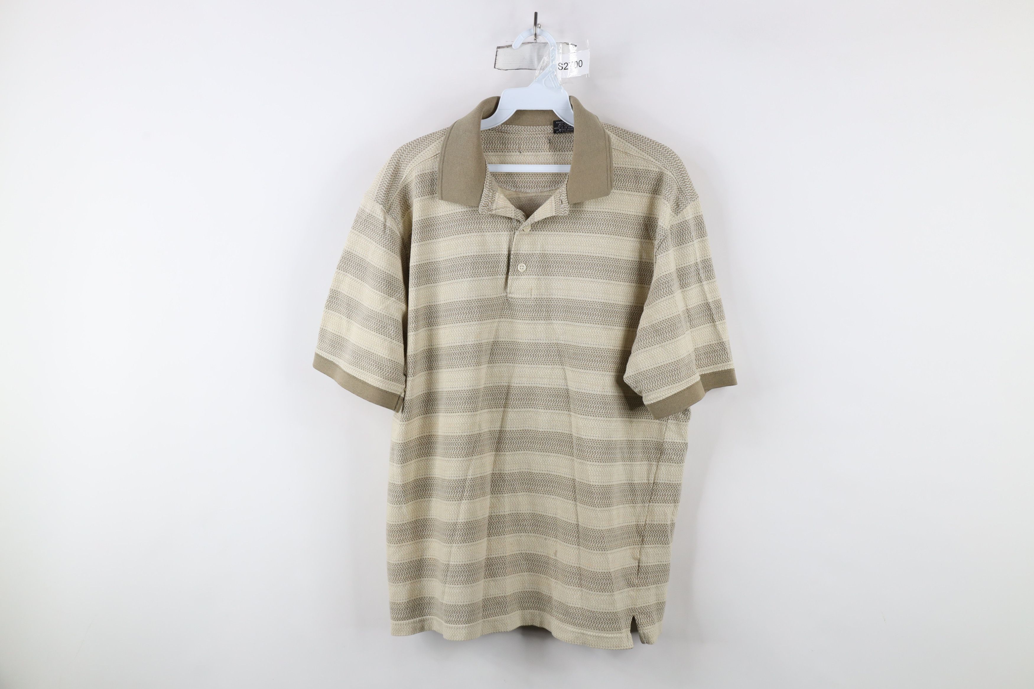 Vintage Vintage 90s Streetwear Knit Short Sleeve Golf Polo Shirt Size US L / EU 52-54 / 3 - 1 Thumbnail