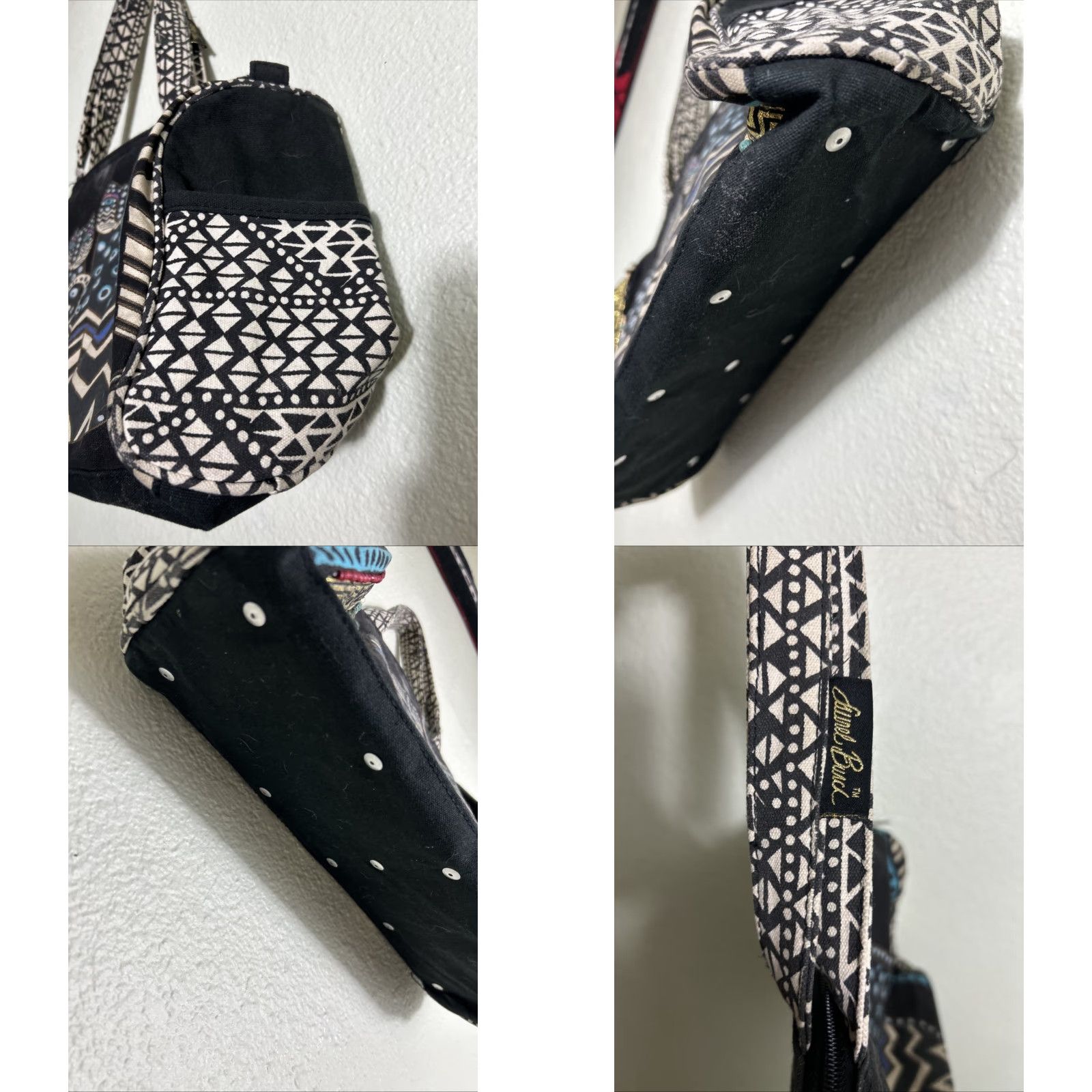 Doublet Laurel Burch Double Handle Top Zip Small Duffle Bag Cats Black 14.5x5.5x8.5 Size S / US 4 / IT 40 - 8 Thumbnail