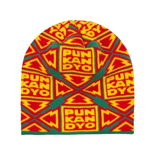 Punk and Yo Punk&Yo Striker Beanie Green/Yellow Size ONE SIZE - 1 Thumbnail