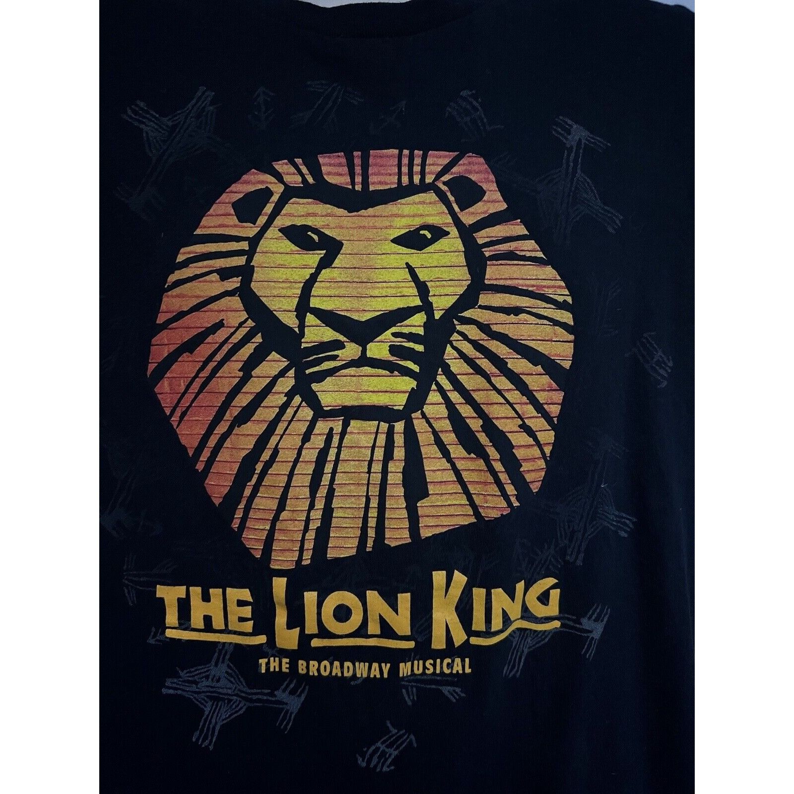 Disney Disney The Lion King Broadway Musical Black Graphic T-Shirt Size US L / EU 52-54 / 3 - 4 Thumbnail