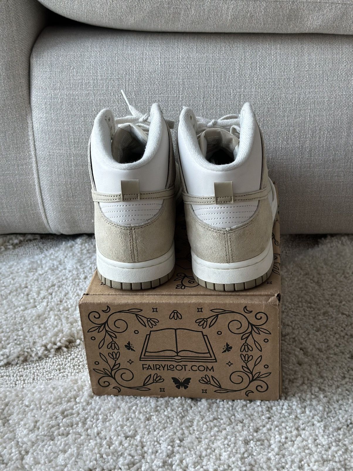 Nike Nike Dunk Tan Suede High Size US 8.5 / EU 41-42 - 4 Thumbnail