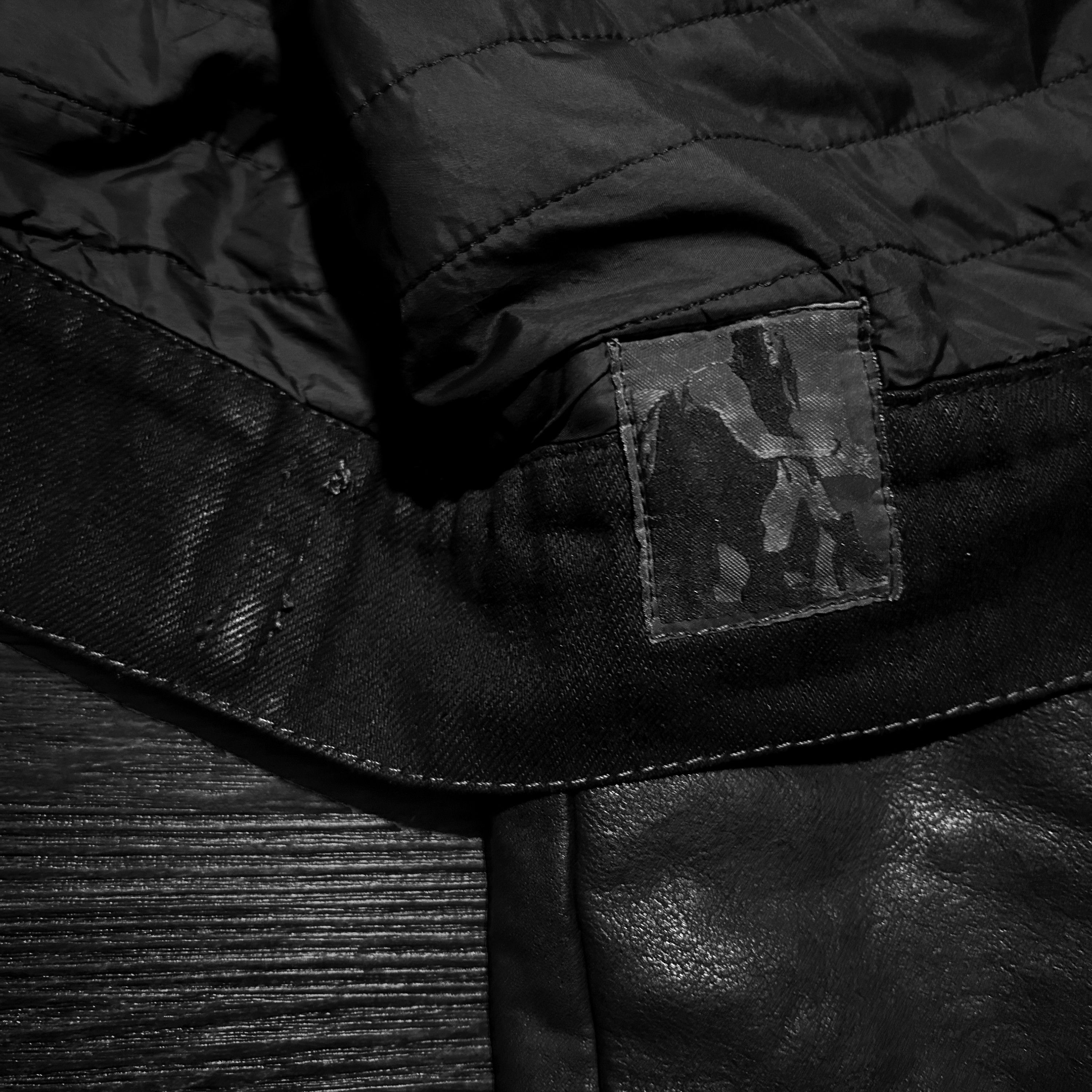 Rick Owens Rick Owens FW09 'Crust' Hybrid Leather Waxed Worker Jacket Size US L / EU 52-54 / 3 - 6 Thumbnail