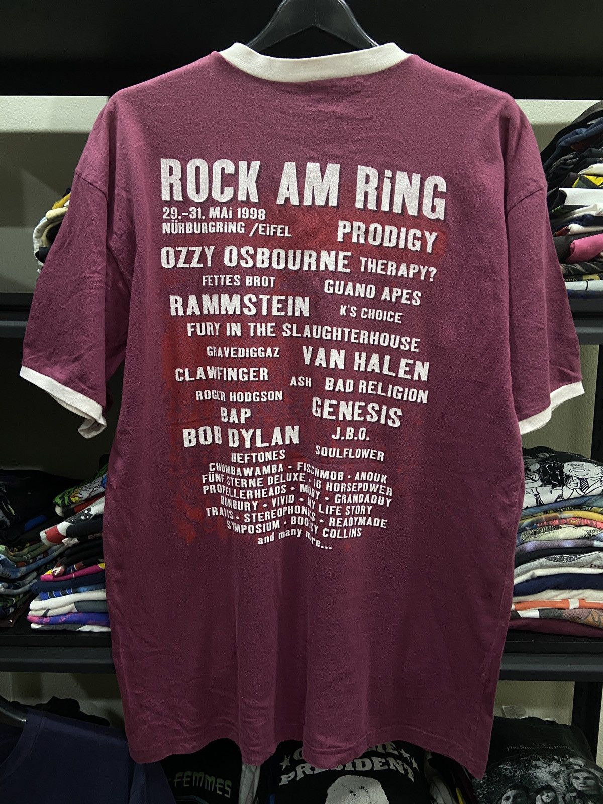 Band Tees × Vintage 🔥🔥Vintage 90s ROCK AM RING Fest Prodigy DEFTONES Tour Tshirt Size US L / EU 52-54 / 3 - 10 Thumbnail