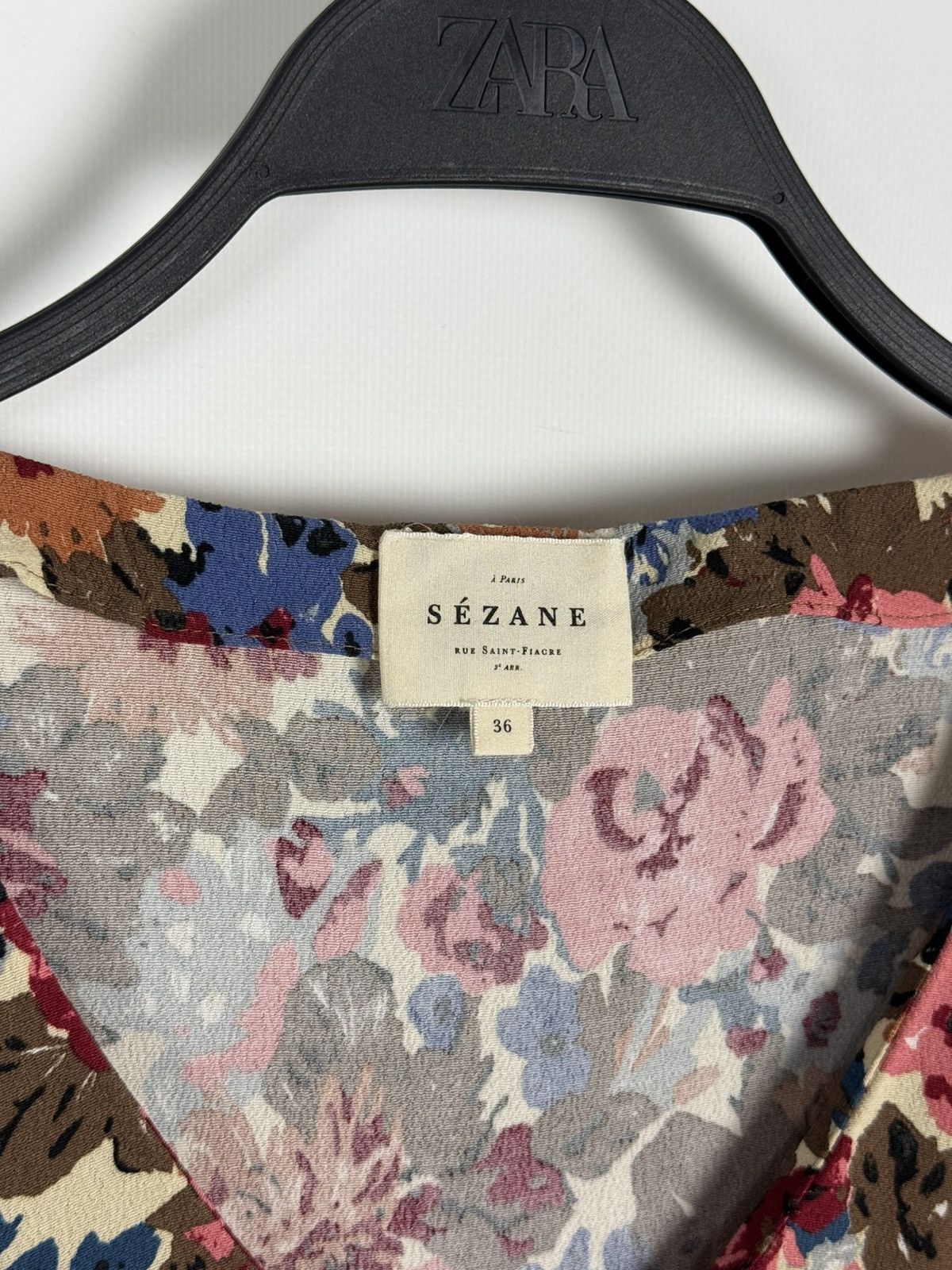 Sezane Sezane Aurena Floral Midi Dress Size XS / US 0-2 / IT 36-38 - 5 Thumbnail