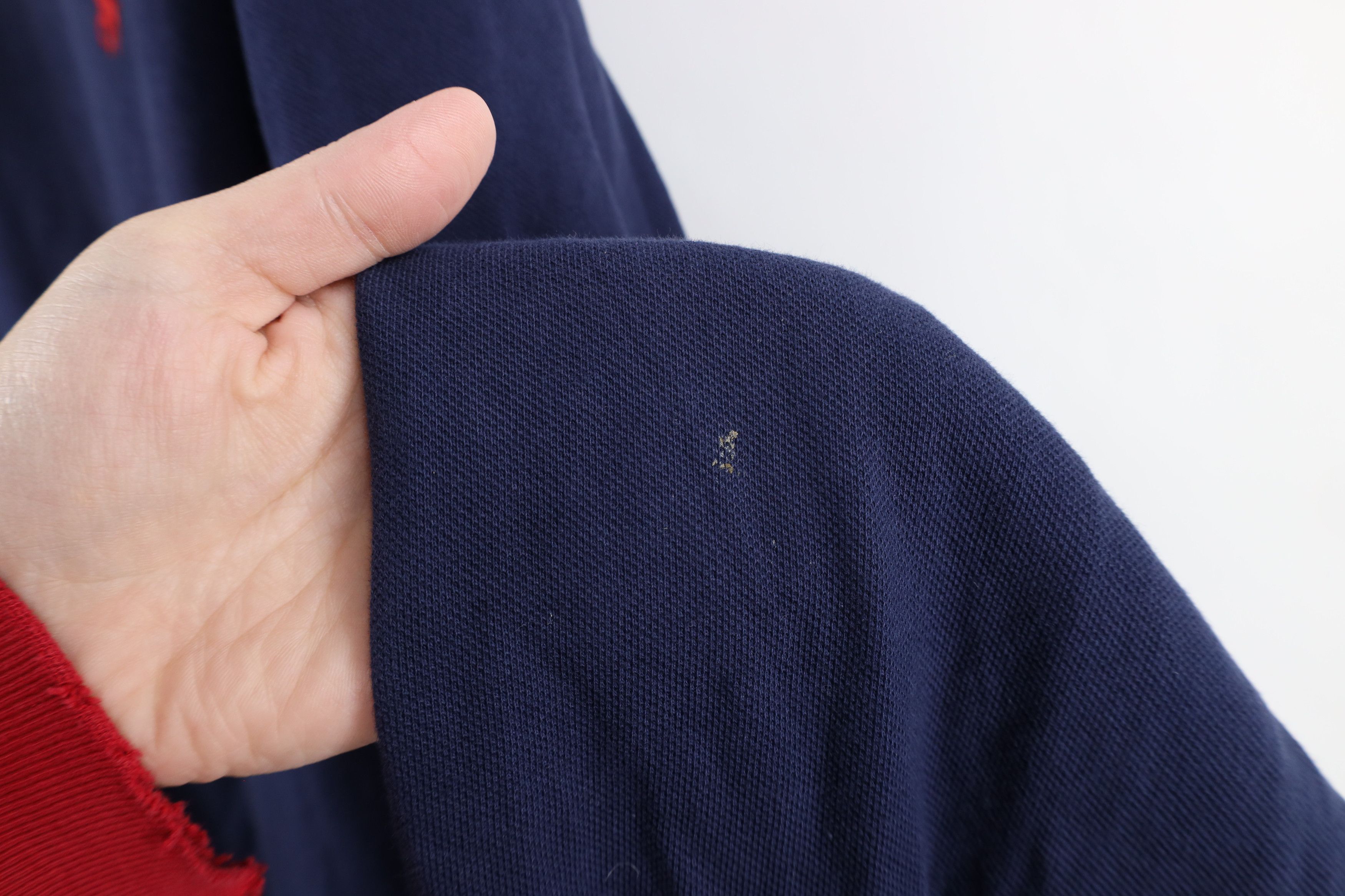 Ralph Lauren × Vintage Vintage 90s Ralph Lauren Long Sleeve Rugby Polo Shirt Blue Size US XL / EU 56 / 4 - 5 Thumbnail