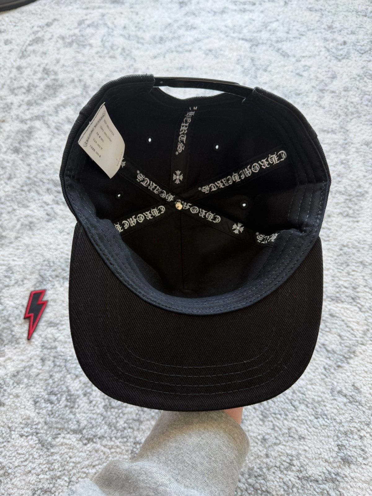 Chrome Hearts Vertical CH Baseball Hat Size ONE SIZE - 4 Thumbnail