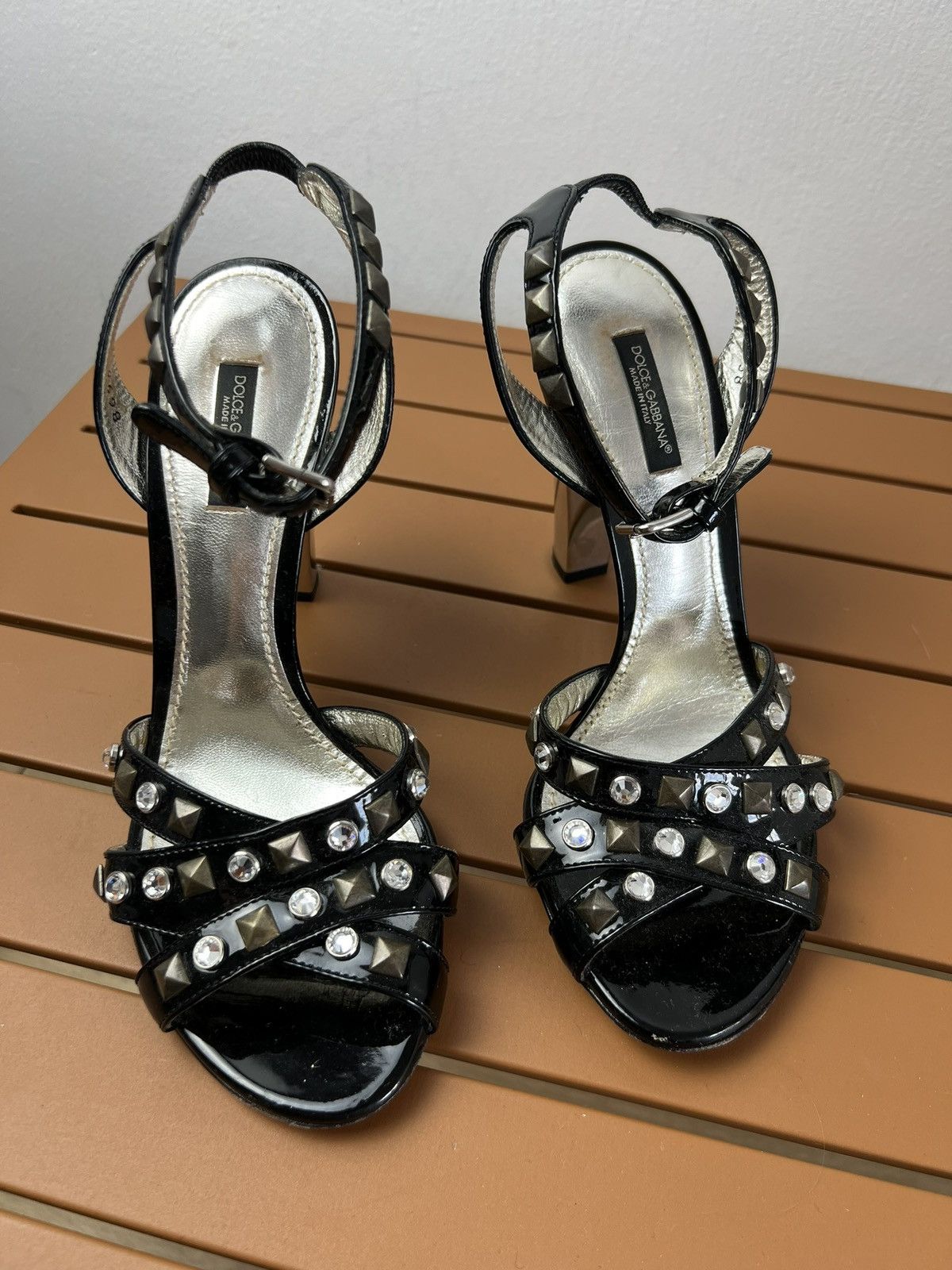 Designer × Dolce & Gabbana × Vintage Dolce & Gabbana high heels sandals shoes FR38 designer y2k Size US 7 / IT 37 - 4 Thumbnail