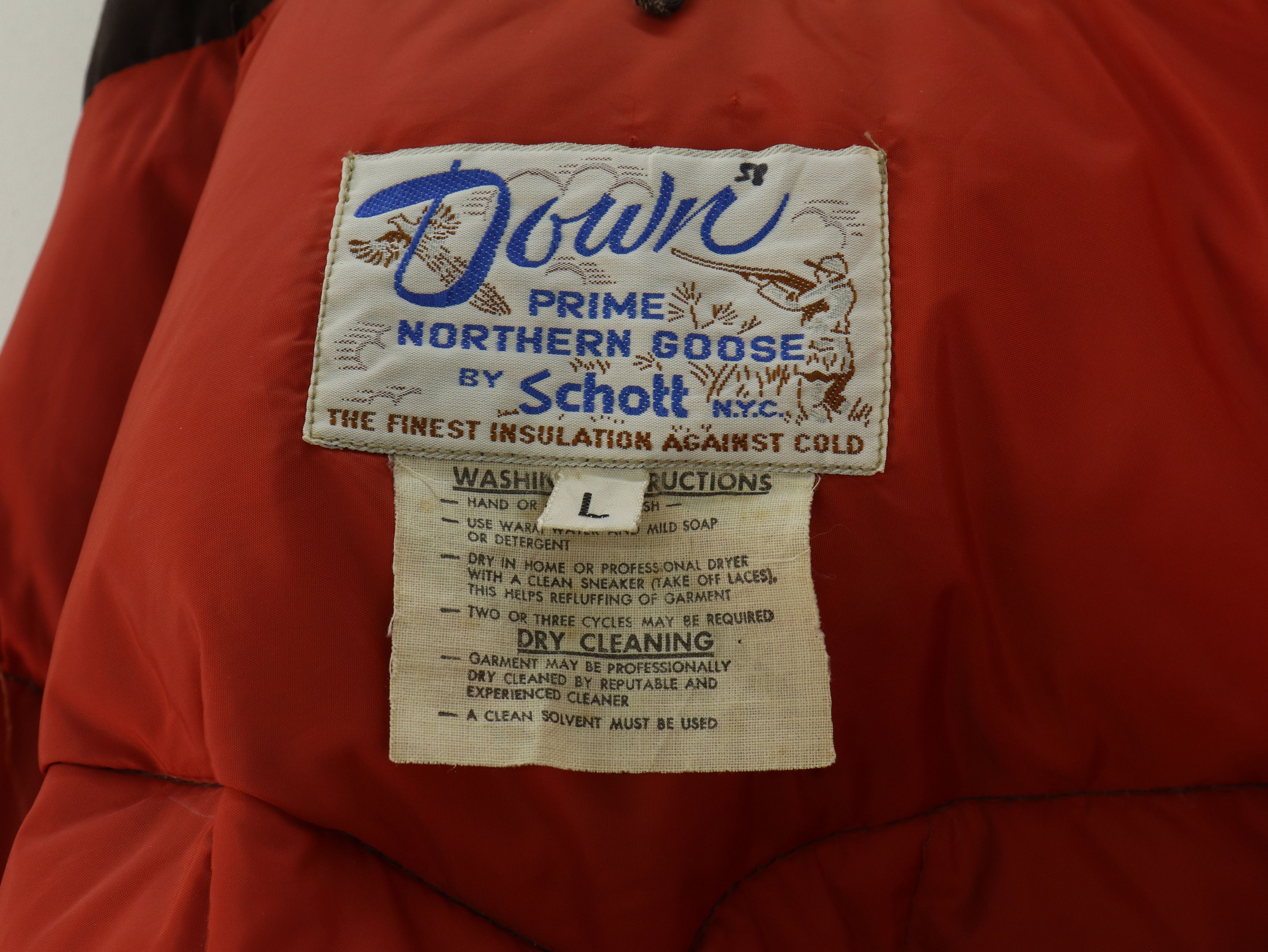 Schott Vtg. Schott N.Y.C. Down Padded Talon Western Two Tone Jacket Size US L / EU 52-54 / 3 - 11 Thumbnail