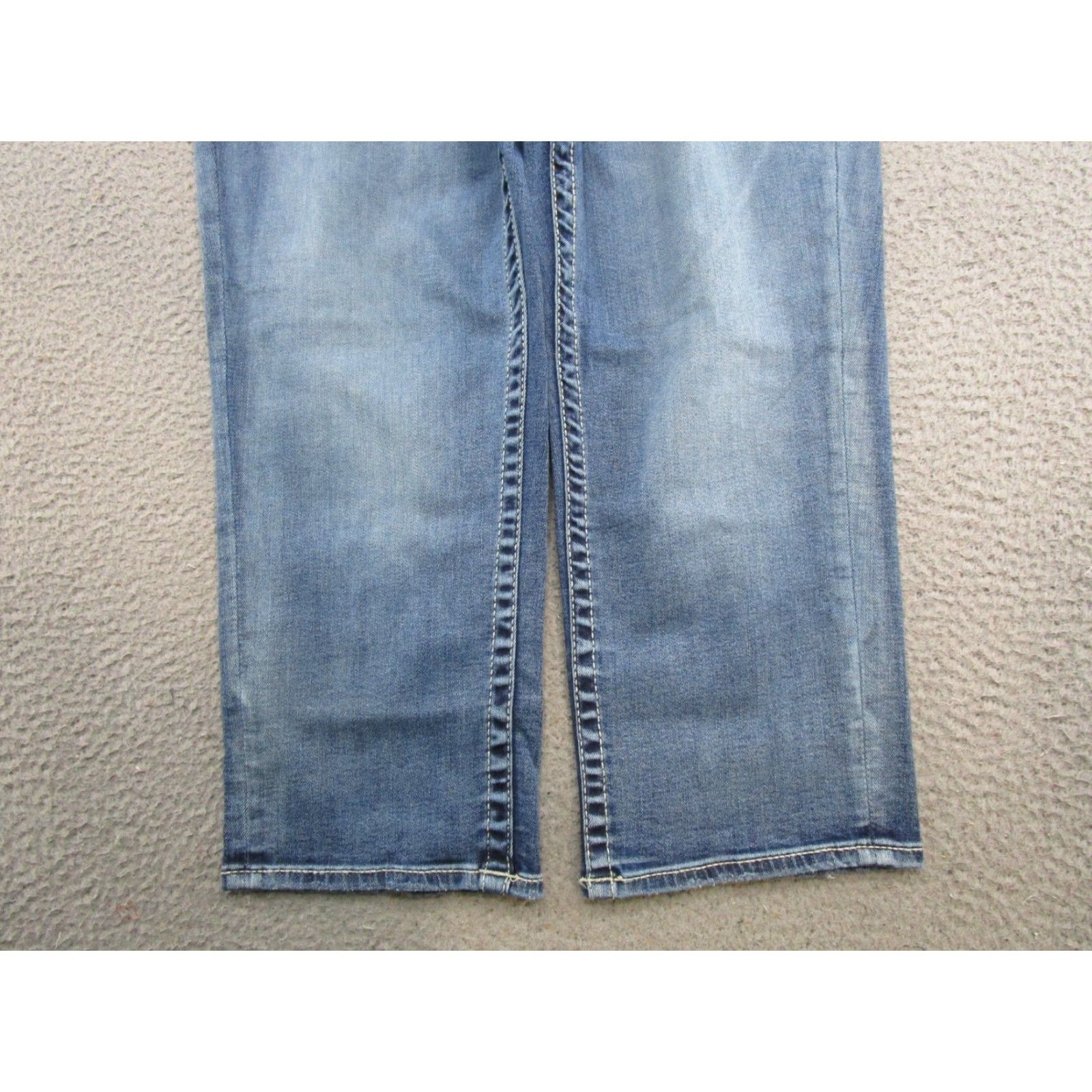 Vintage VTG Y2K VIGOSS Capri Blue Denim Stretch Jeans Women's Size 14 Embroidered Size 36" / US 14 / IT 50 - 2 Thumbnail