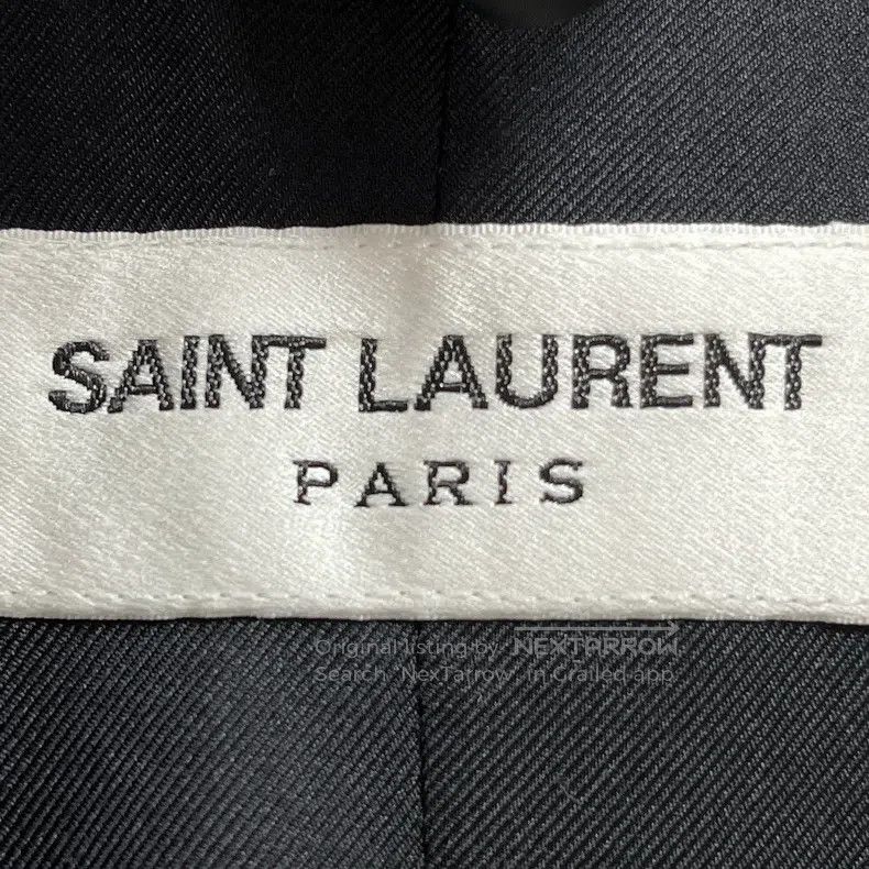 Saint Laurent Paris Saint Laurent Paris Blue Wool Tweed Jacket Size S / US 4 / IT 40 - 4 Thumbnail