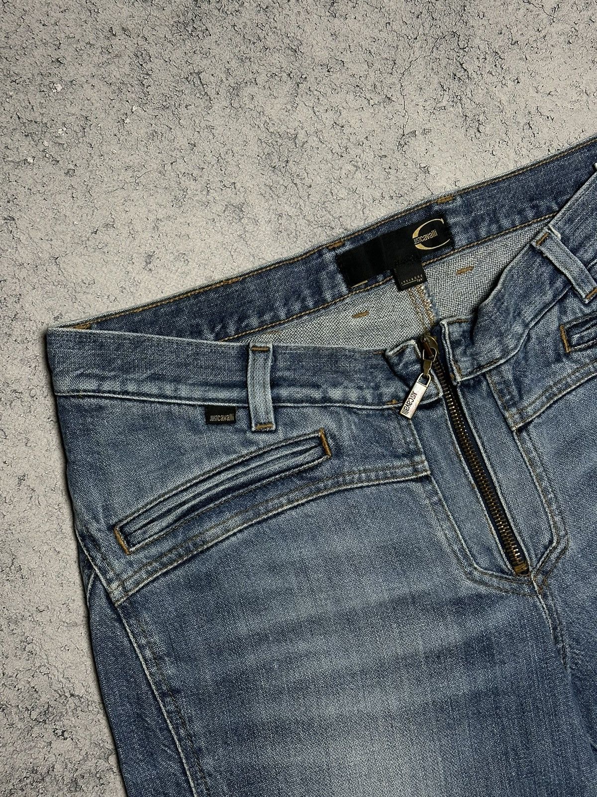 Just Cavalli Vintage Just Cavalli Flared Baggy Jeans Pants Size 30" / US 8 / IT 44 - 5 Thumbnail