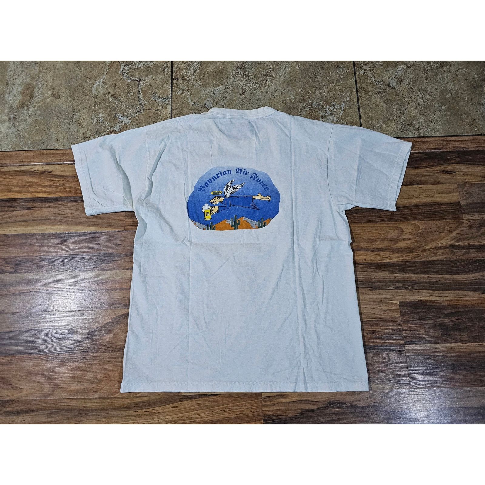 Other 2001 German Air Force Training Double Sided T-shirt White L Size US L / EU 52-54 / 3 - 3 Thumbnail