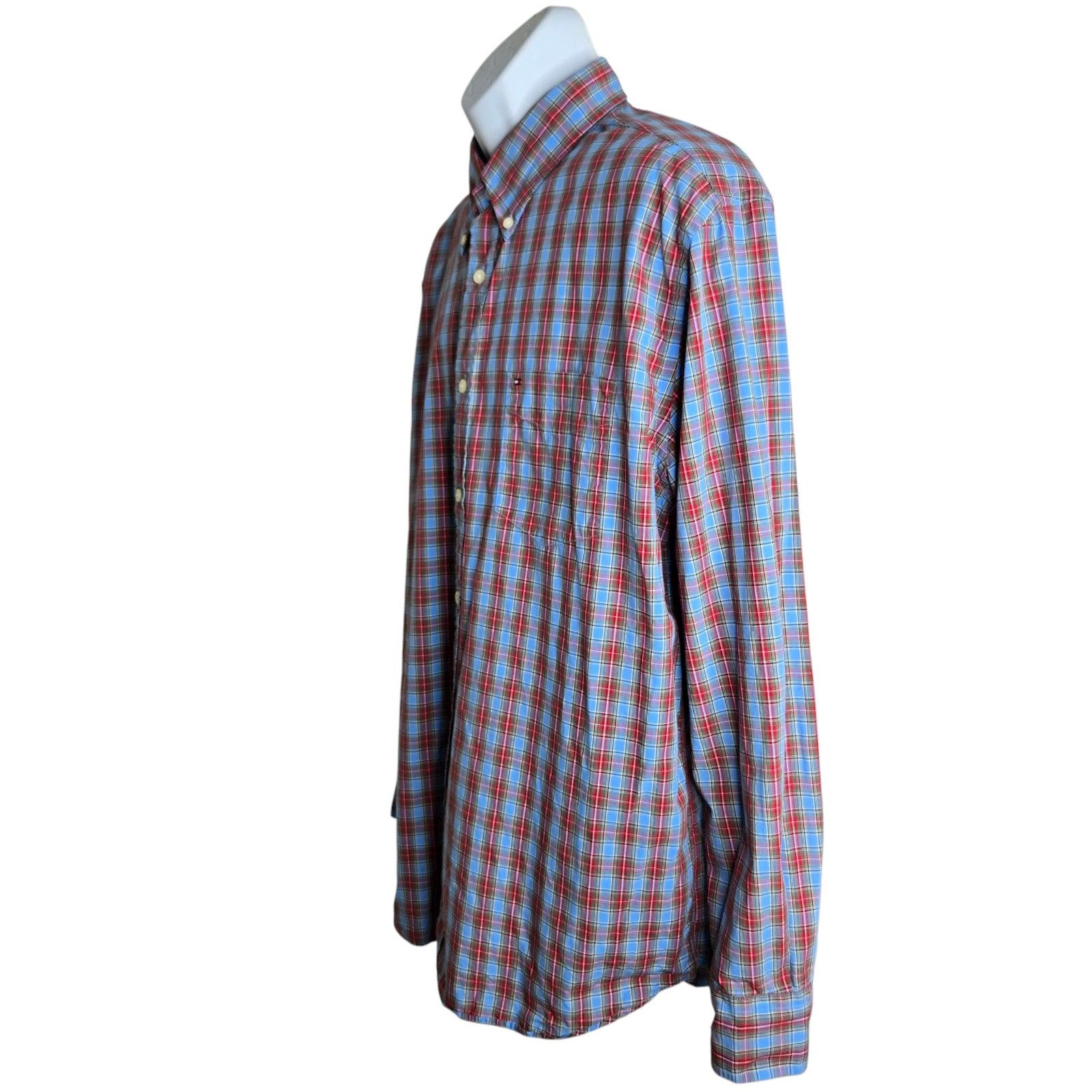 Tommy Hilfiger Tommy Hilfiger Mens Plaid Shirt XL Button Down Classic Size US XL / EU 56 / 4 - 4 Thumbnail