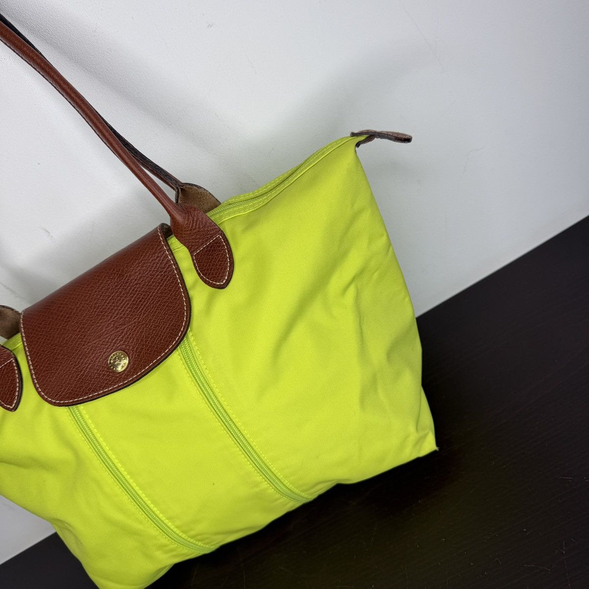 Longchamp Longchamp Le Pliage Shopper Green Handbag Shoulder Bag Size ONE SIZE - 2 Thumbnail