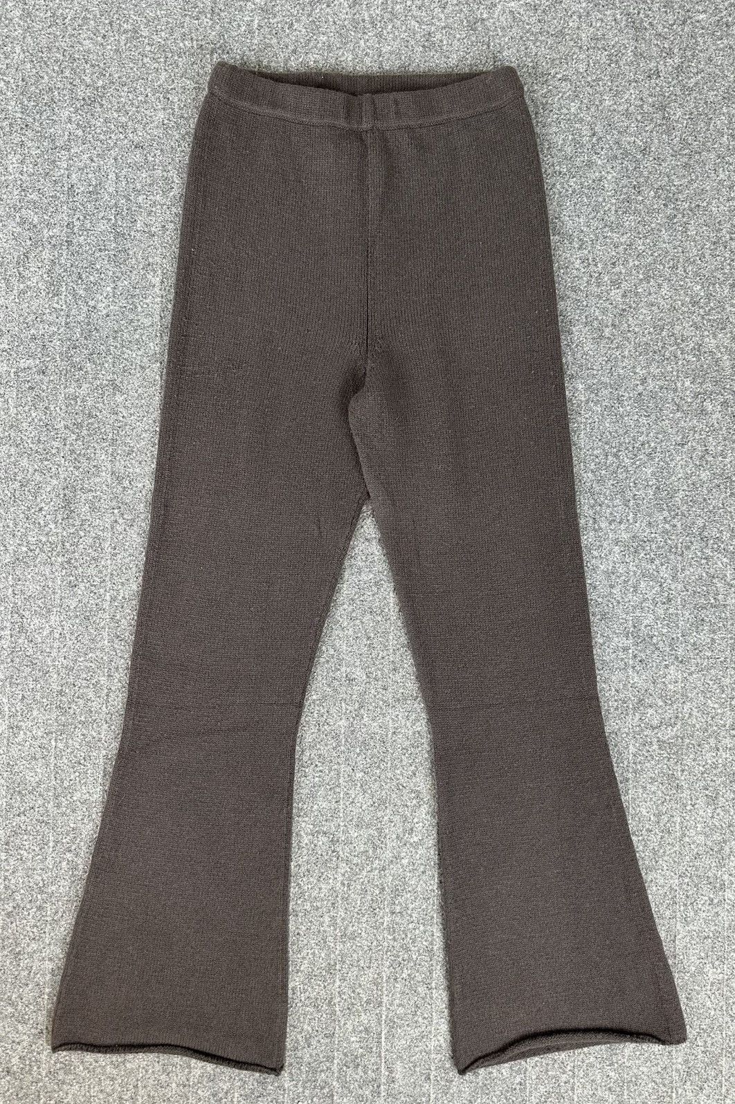 Yohji Yamamoto Yohji Yamamoto - 2007 Main Line Knit Wool Flared Sweat Pants Size 28" / US 6 / IT 42 - 1 Thumbnail