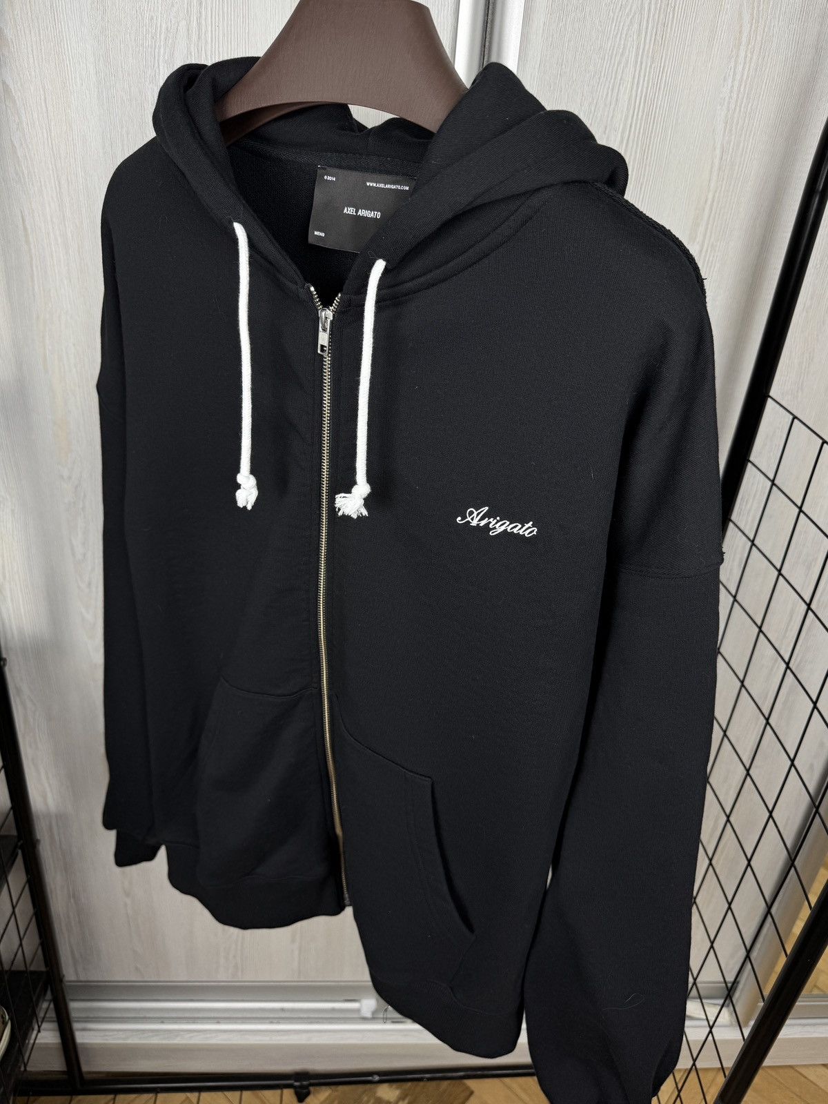 Axel Arigato Axel Arigato black zip up honor oversized hoodie Size US XL / EU 56 / 4 - 6 Thumbnail