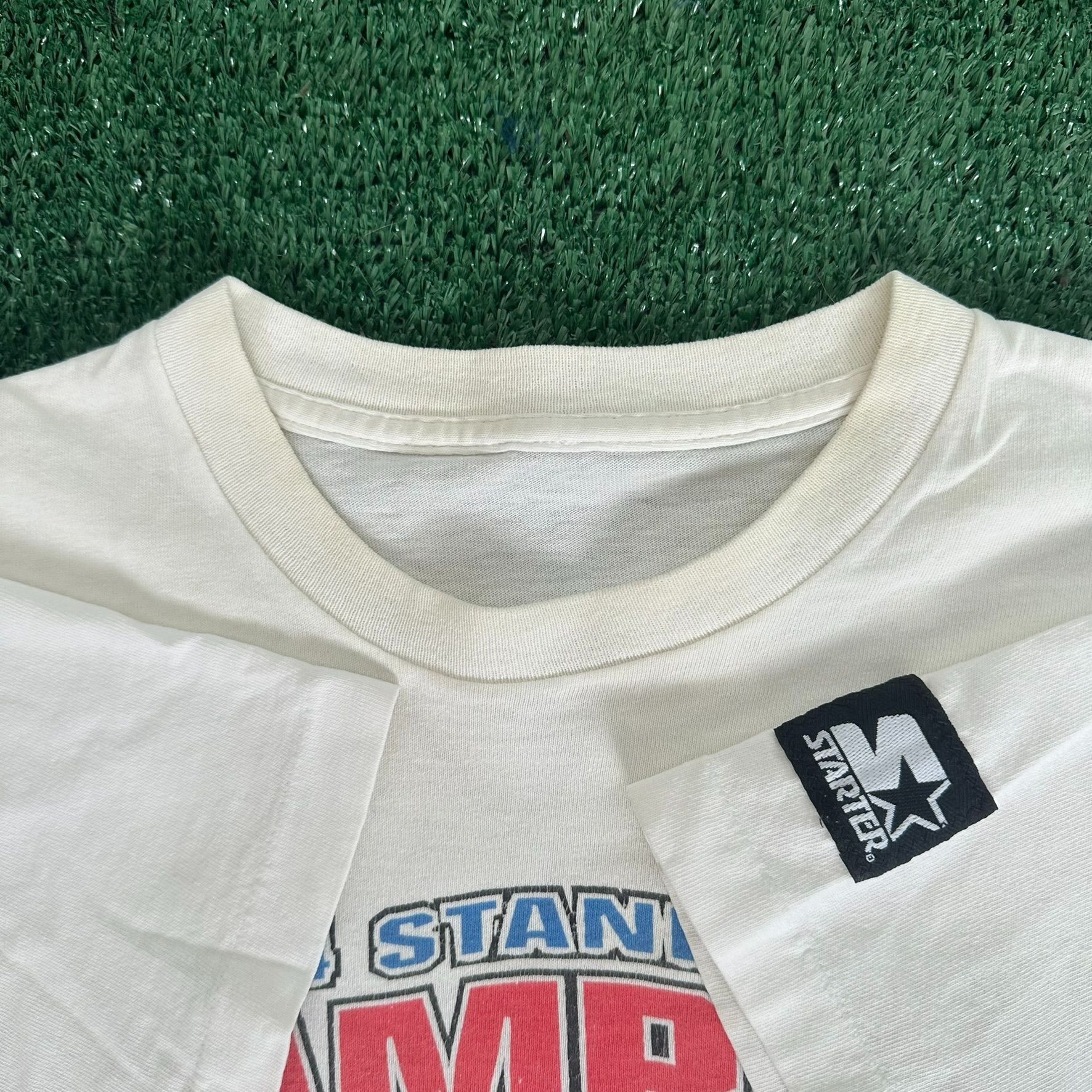 Starter Vintage 90s New York Rangers T-Shirt Starter Stanley Cup Tee Size US XL / EU 56 / 4 - 6 Thumbnail