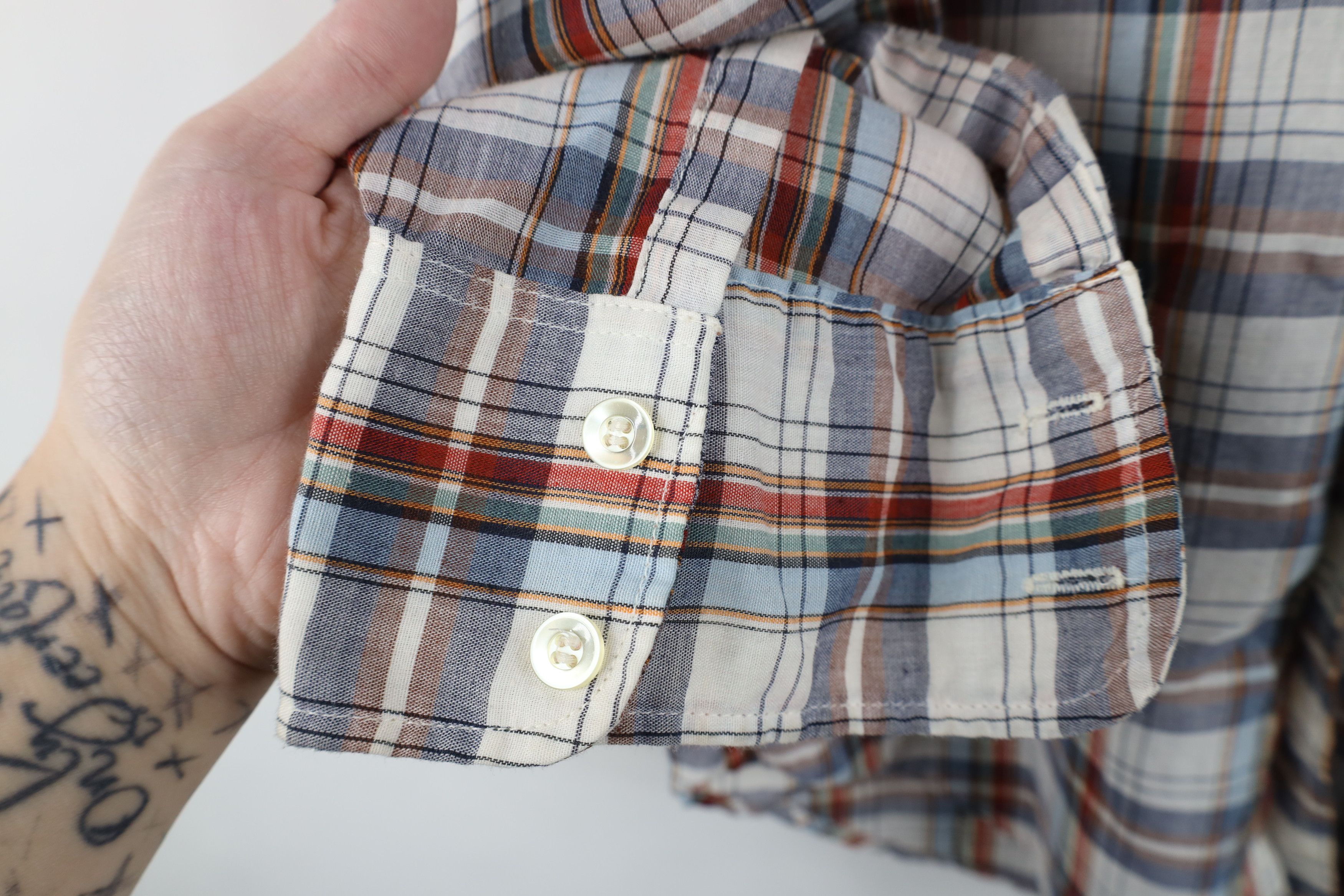 Levi's Vintage 70s Levis Rainbow Plaid Collared Button Shirt USA Size US S / EU 44-46 / 1 - 7 Thumbnail