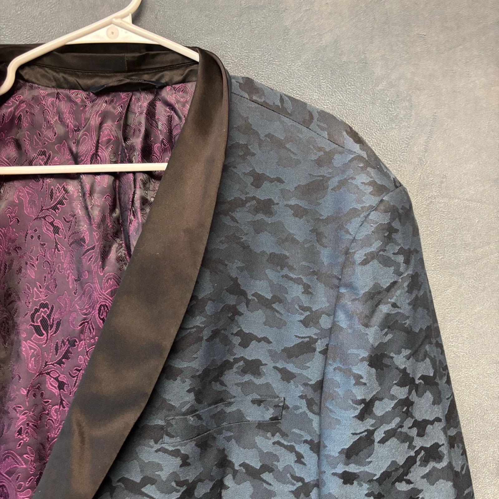 Other Eleganza Platinum Giorgio Sanetti Camo Blazer Super 140s 50R Size 50R - 9 Thumbnail