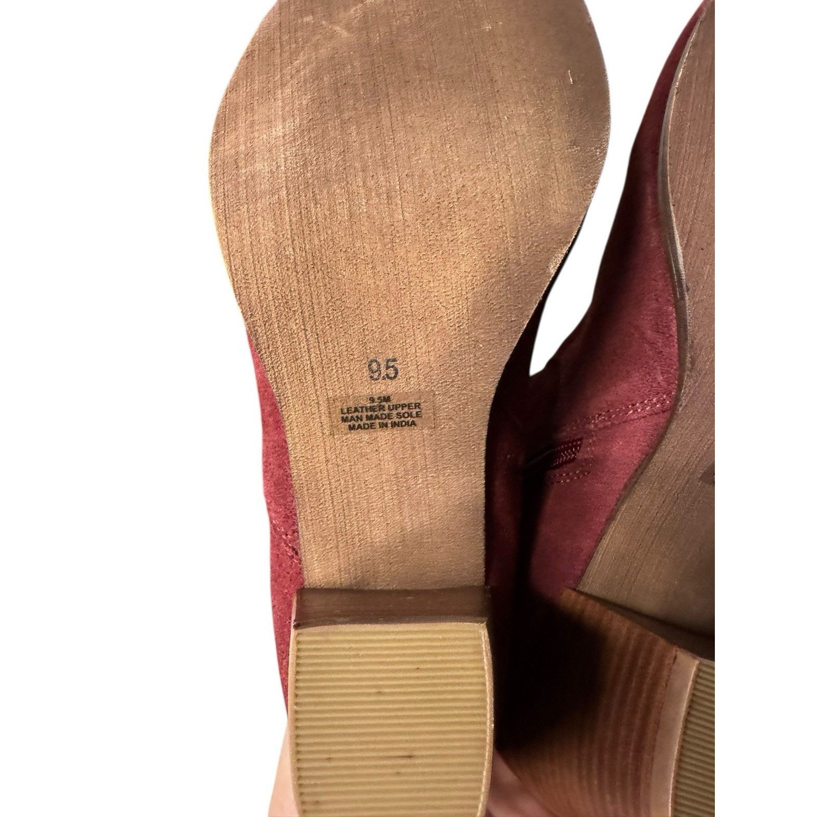 Other Diba NEW Sleek Bootie Burgundy Suede Gold Buckle Ankle Size US 9.5 / IT 39.5 - 7 Thumbnail