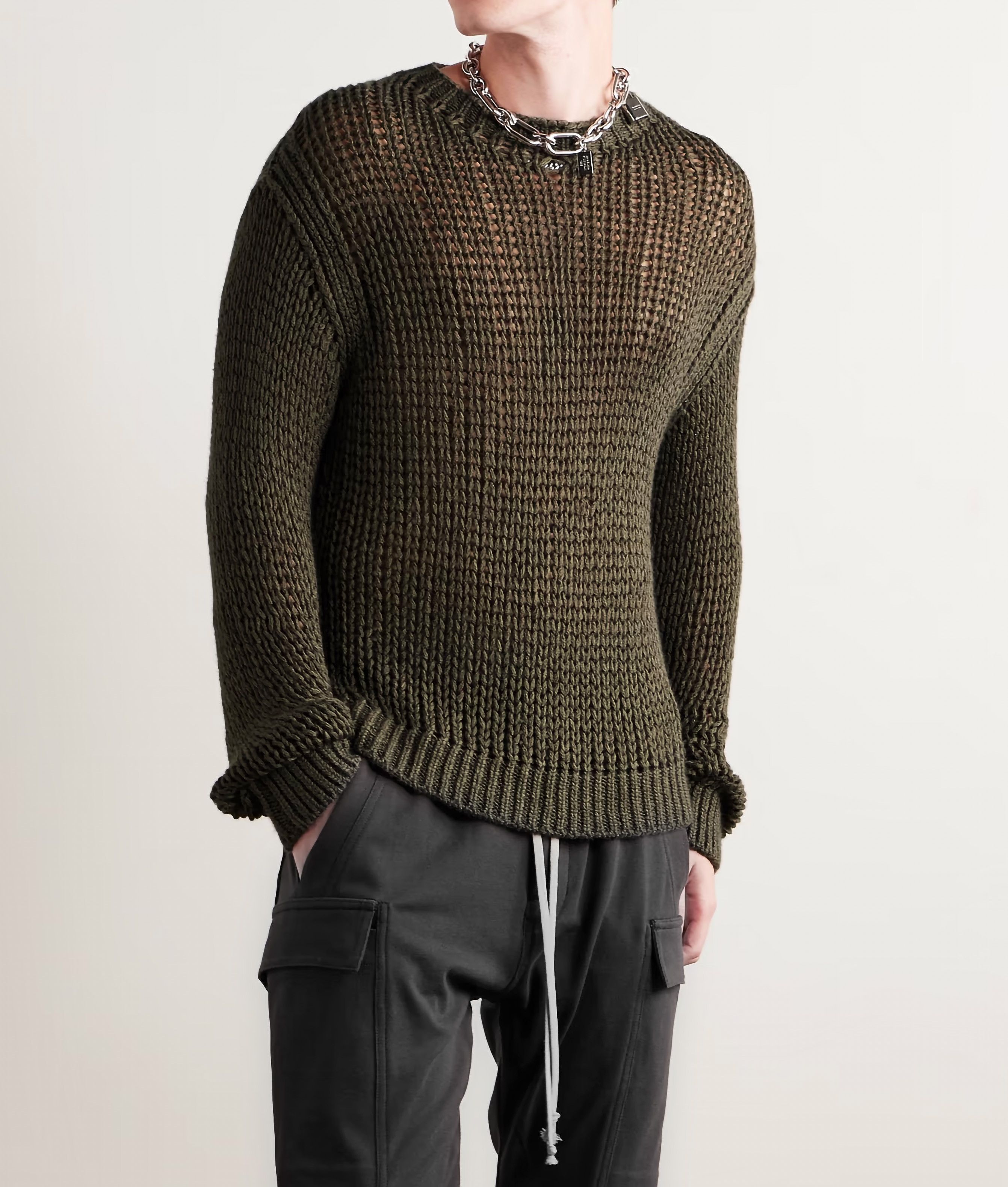 Rick Owens Rick Owens Color Blocked Sweater | Grailed