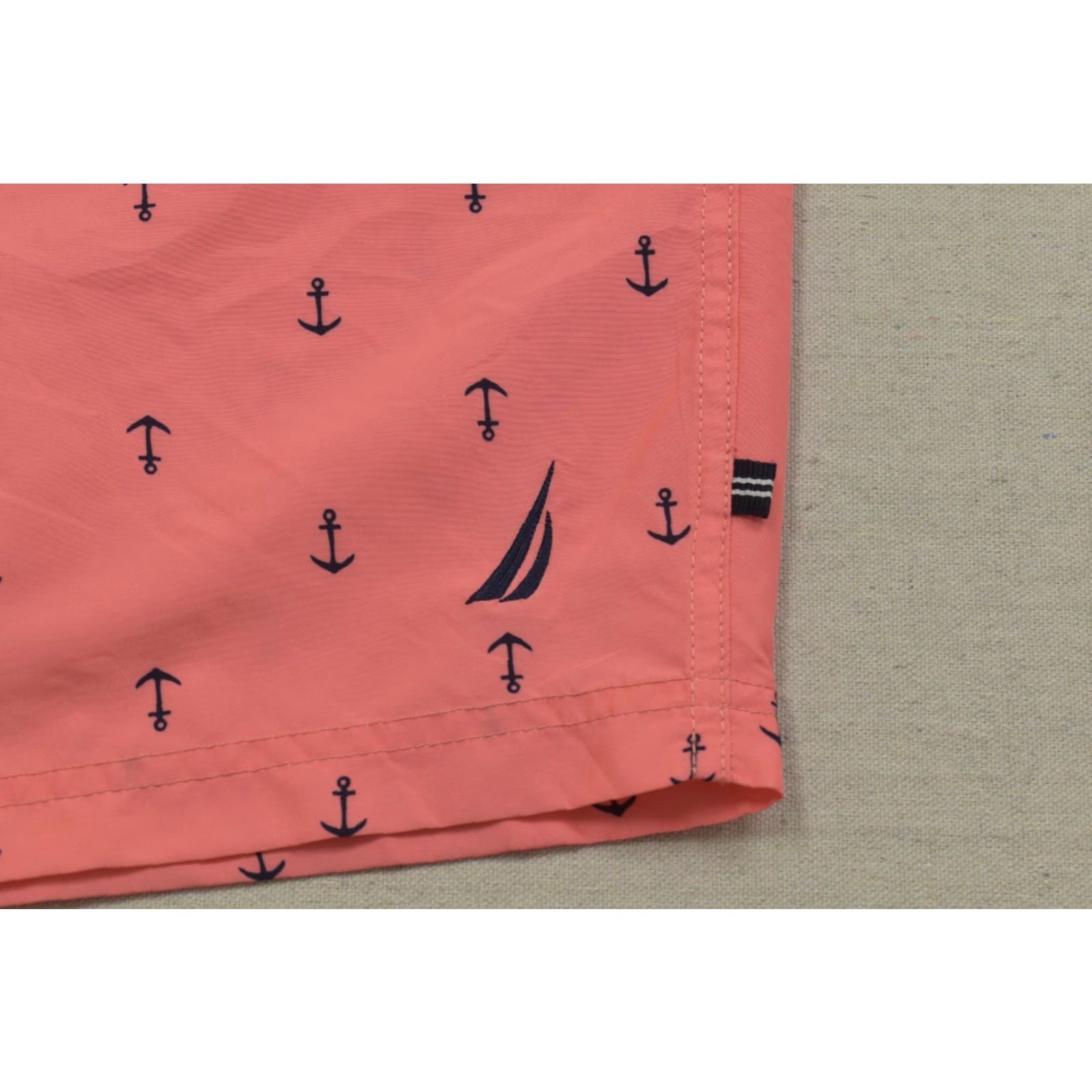 Nautica Nautica Men’s XXL Swim Trunk Shorts Pale Coral Anchor Print Quick Dry NEW Size US 39 - 6 Thumbnail