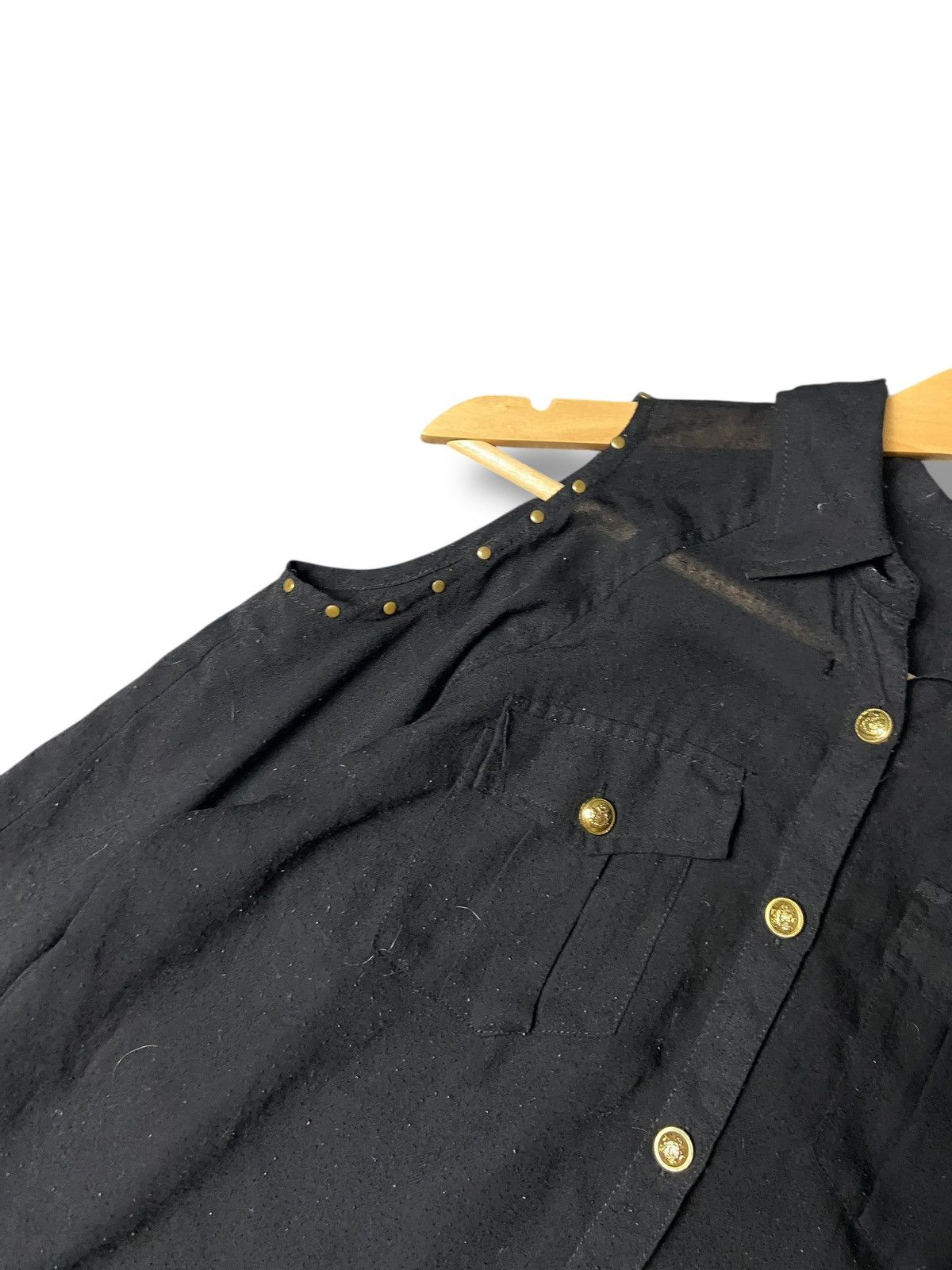 Dig Deep Vintage Dig Deep Punk Cold Shoulder Button Up Shirt (165) Size M / US 6-8 / IT 42-44 - 6 Thumbnail