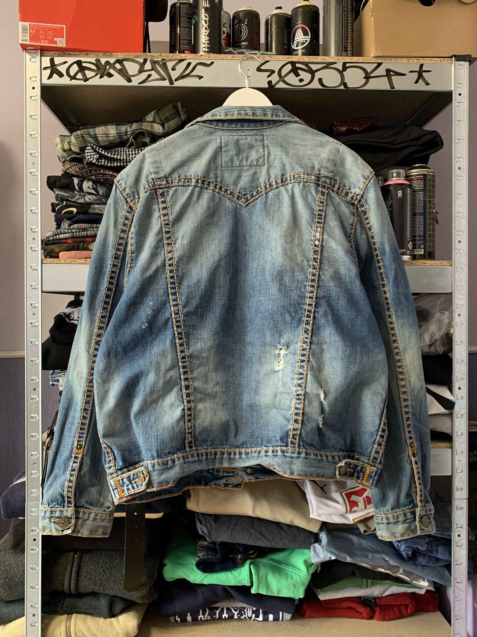 True Religion True Religion Trucker Jean Jacket Jimmy Super T Mens 3XL Size US XL / EU 56 / 4 - 11 Thumbnail
