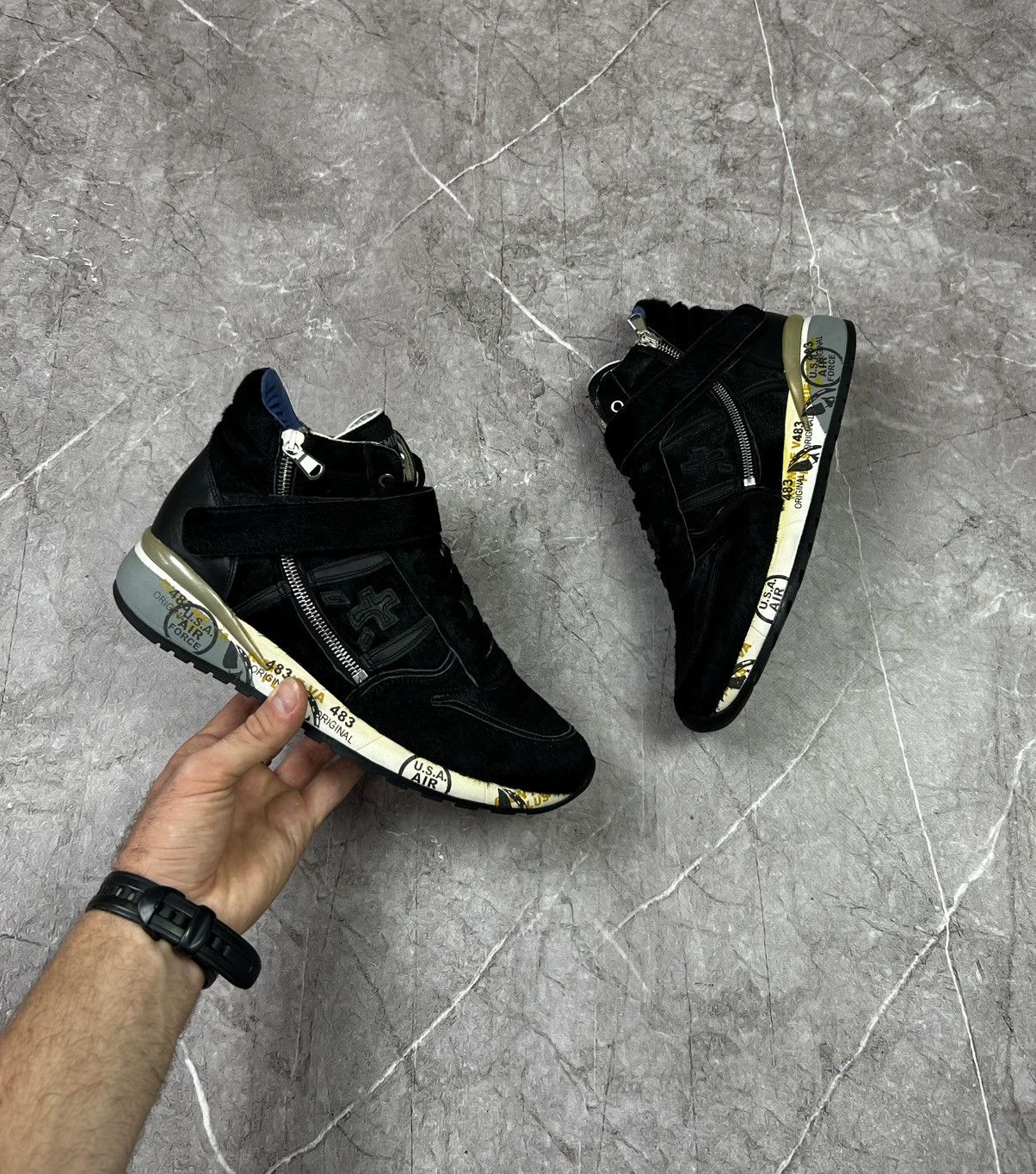 Premiata Premiata Mid top 483 Shoes Size 41 Size US 8 / EU 41 - 1 Thumbnail