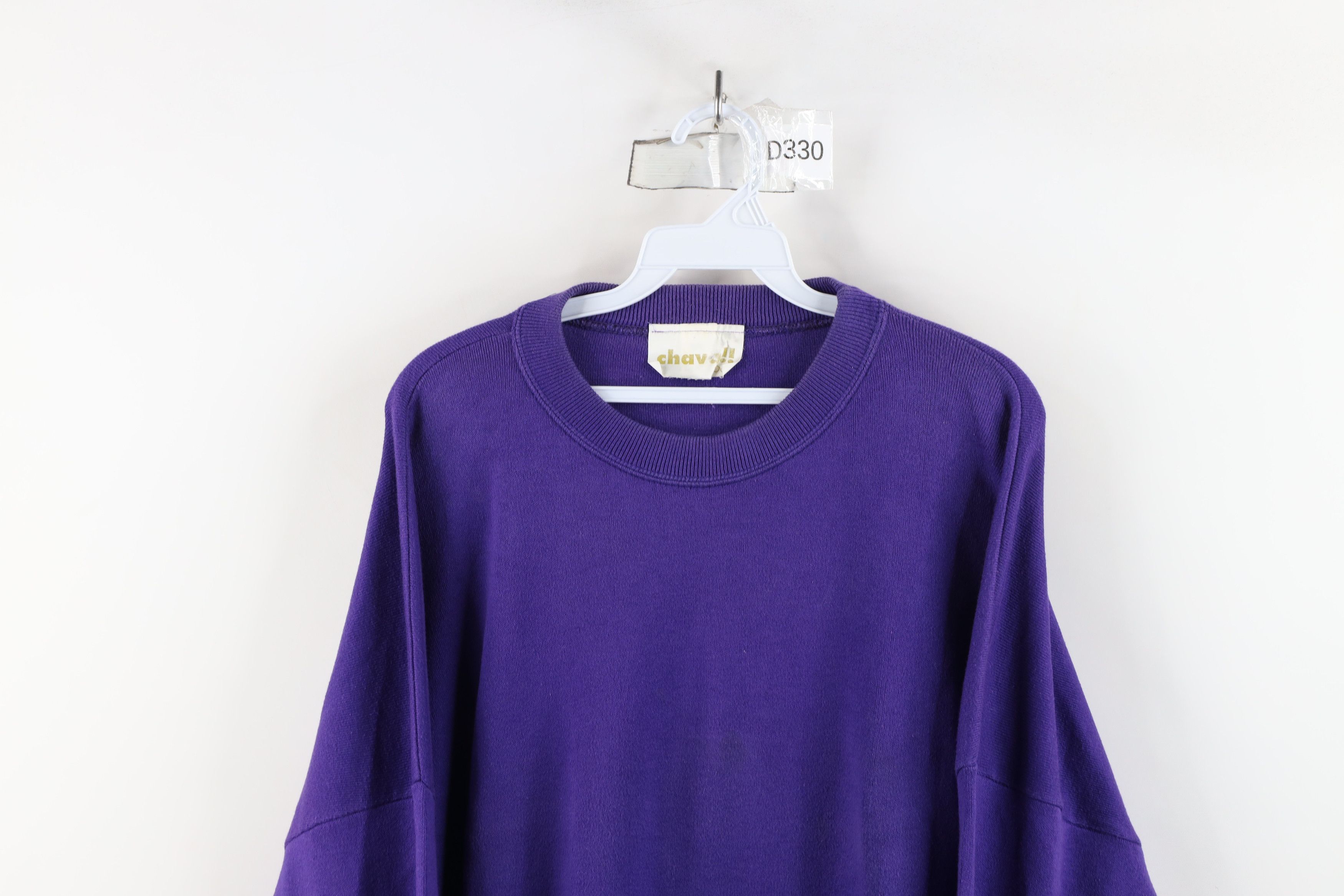 Vintage Vintage 90s Streetwear Blank Baggy Knit Crewneck Sweater USA Size XXL / US 16-18 / IT 52-54 - 2 Thumbnail
